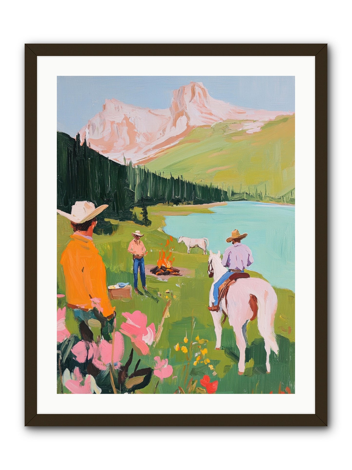Arroyo Crossing No.1  -- Framed Print - Black 24x32