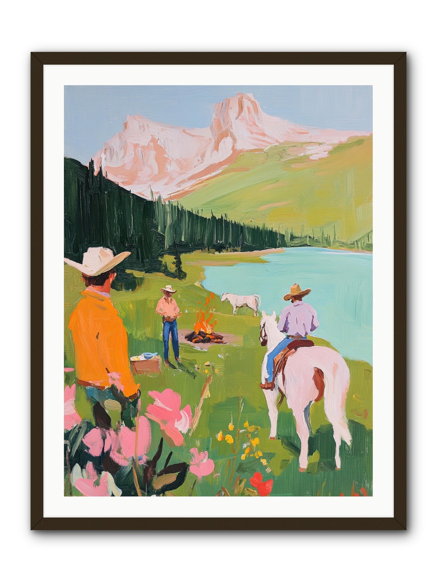 Arroyo Crossing No.1  -- Framed Print - Black 30x40