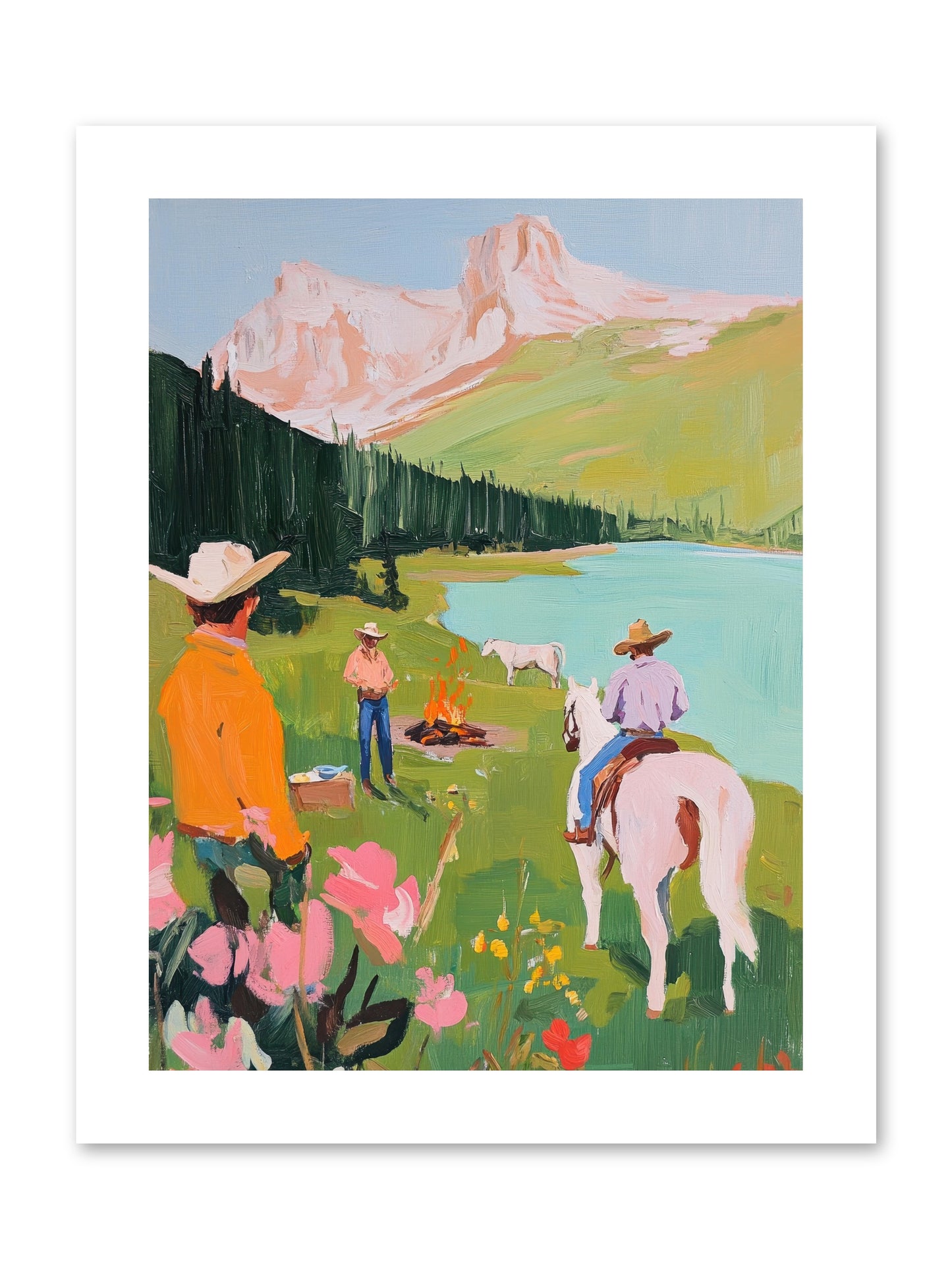 Arroyo Crossing No.1  -- Loose Canvas Print 9x12