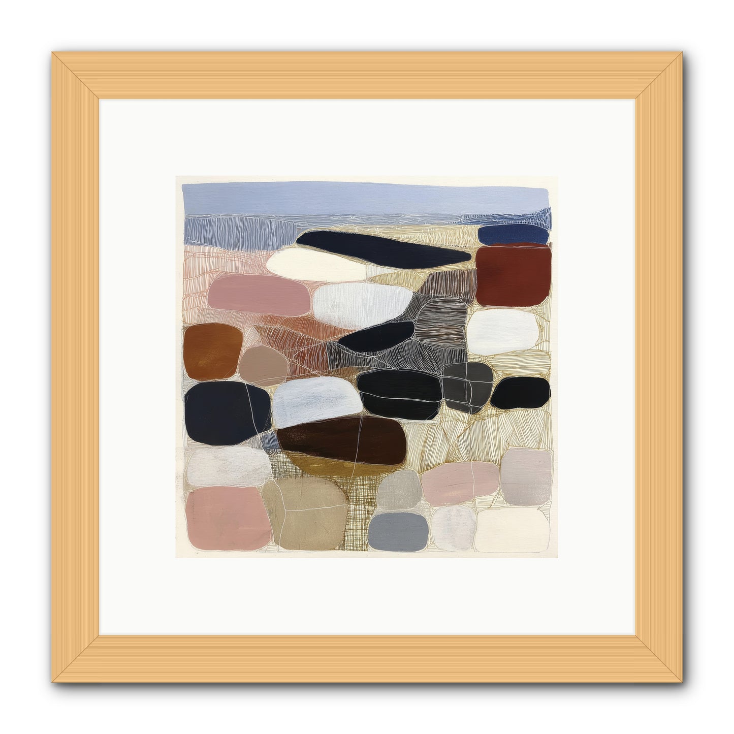 Ash -- Framed Print - Natural 10x10