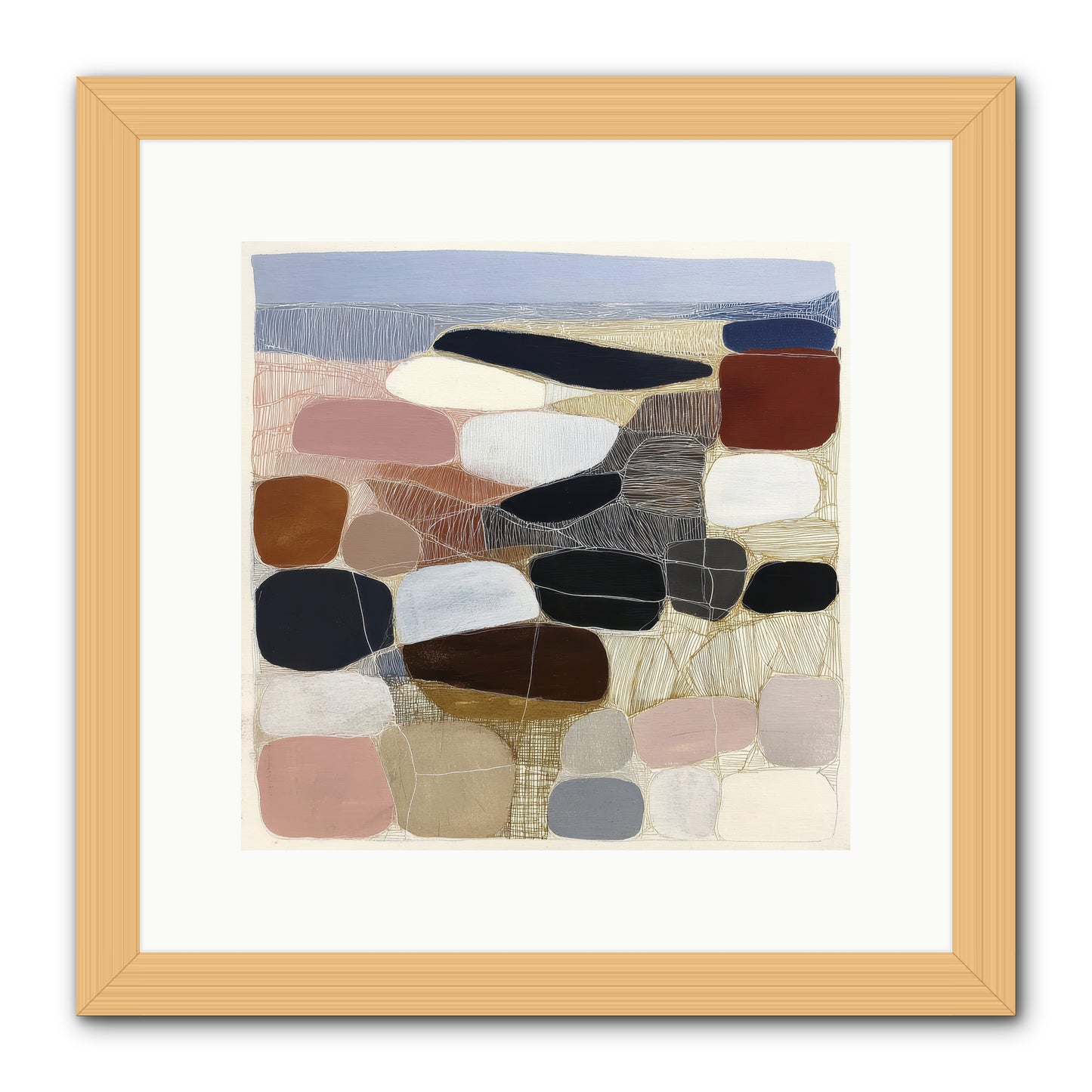Ash -- Framed Print - Natural 12x12