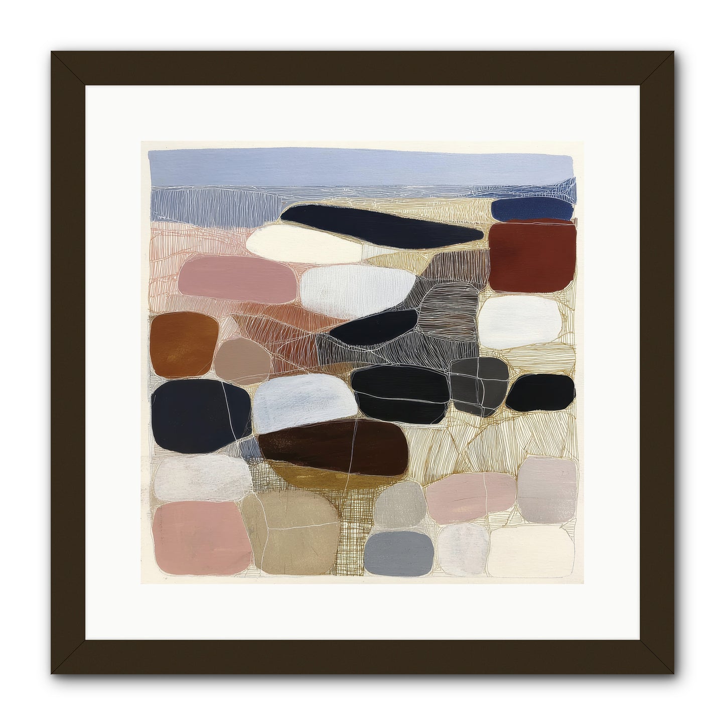 Ash -- Framed Print - Black 16x16