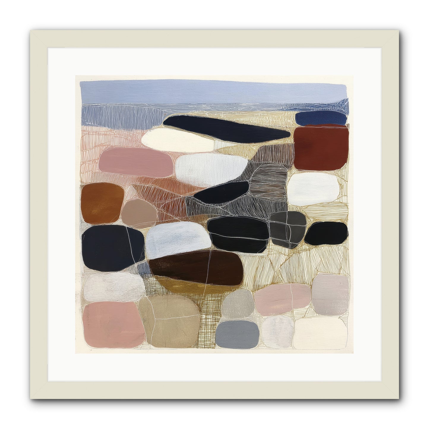 Ash -- Framed Print - White 20x20