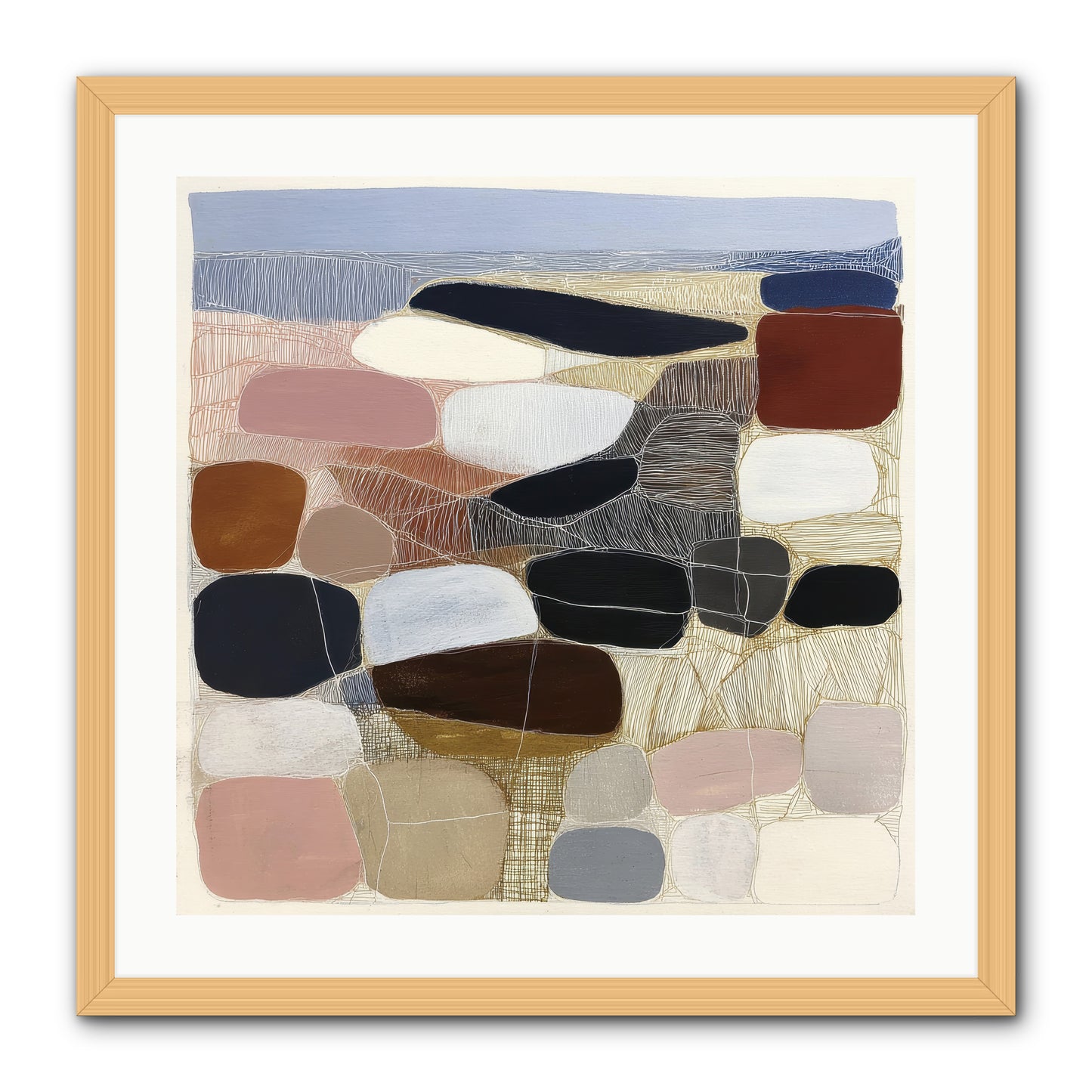 Ash -- Framed Print - Natural 24x24