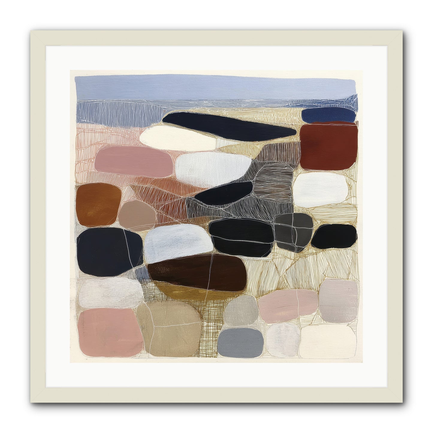 Ash -- Framed Print - White 24x24
