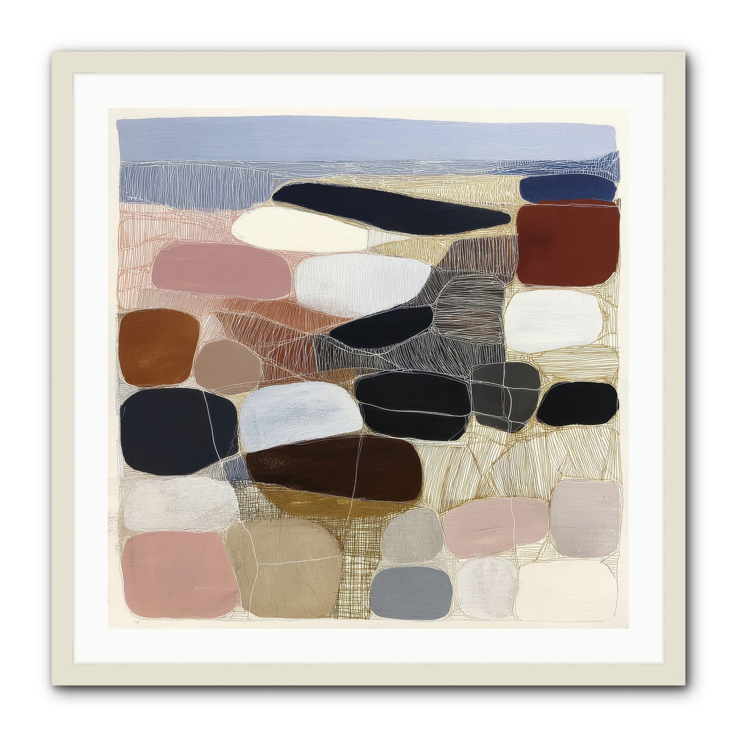 Ash -- Framed Print - White 30x30