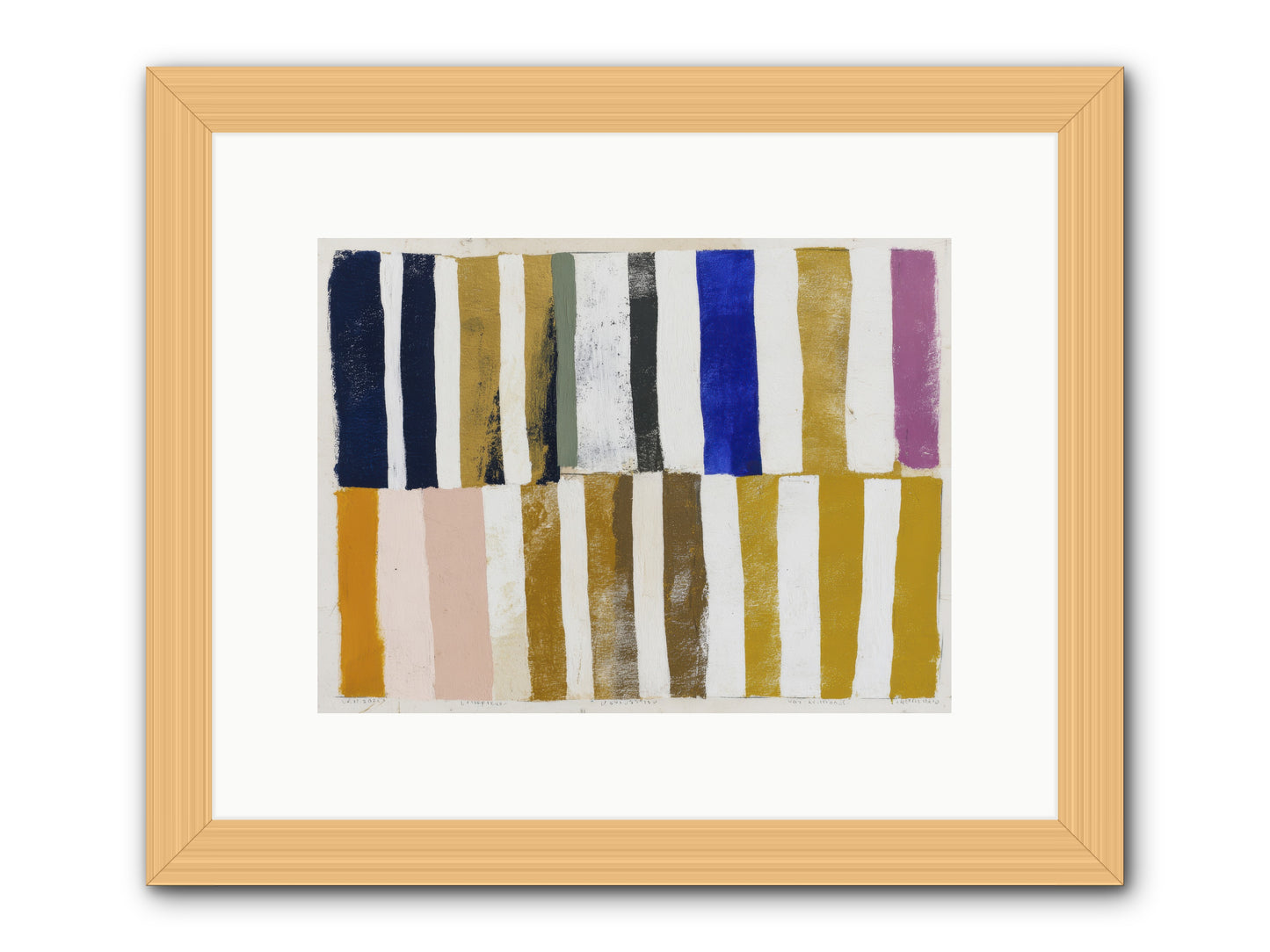 Ashen Parade -- Framed Print - Natural 12x9