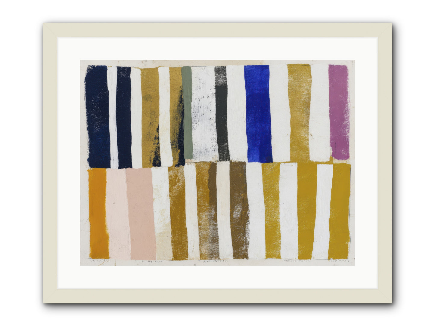 Ashen Parade -- Framed Print - White 24x18