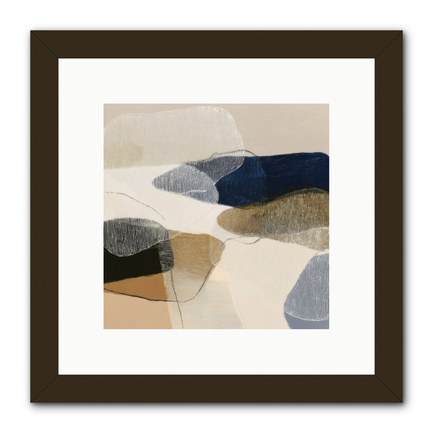 Ashen Tide -- Framed Print - Black 10x10