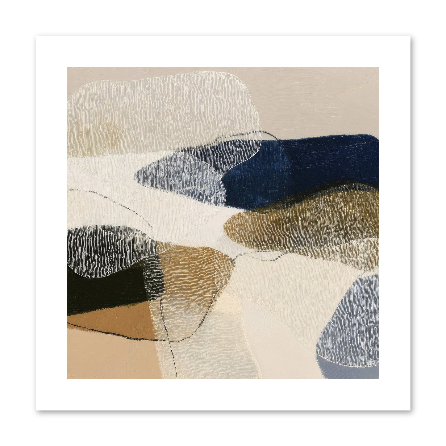 Ashen Tide -- Loose Canvas Print 10x10