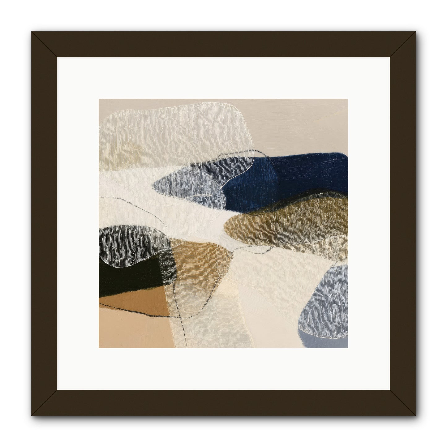 Ashen Tide -- Framed Print - Black 12x12