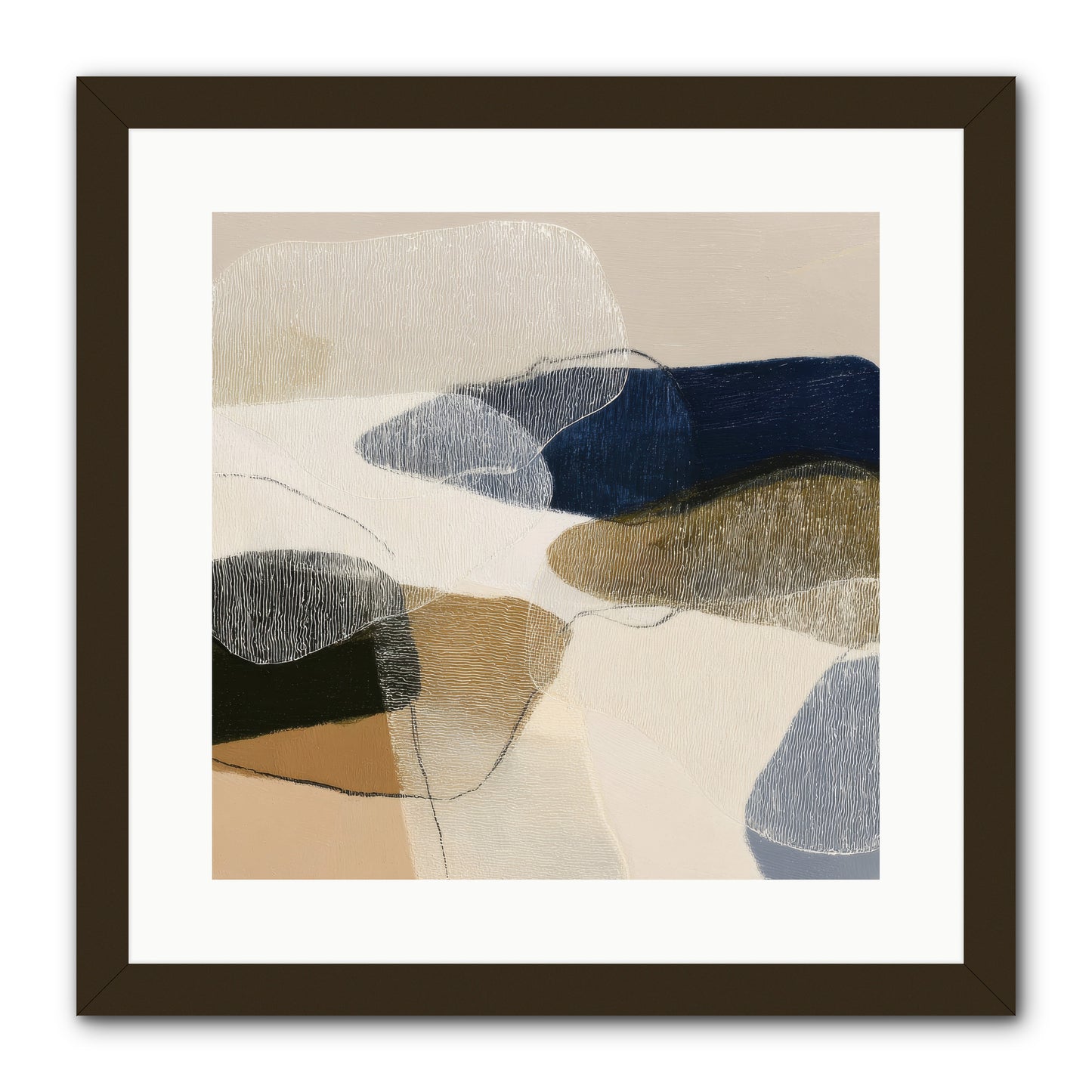 Ashen Tide -- Framed Print - Black 16x16