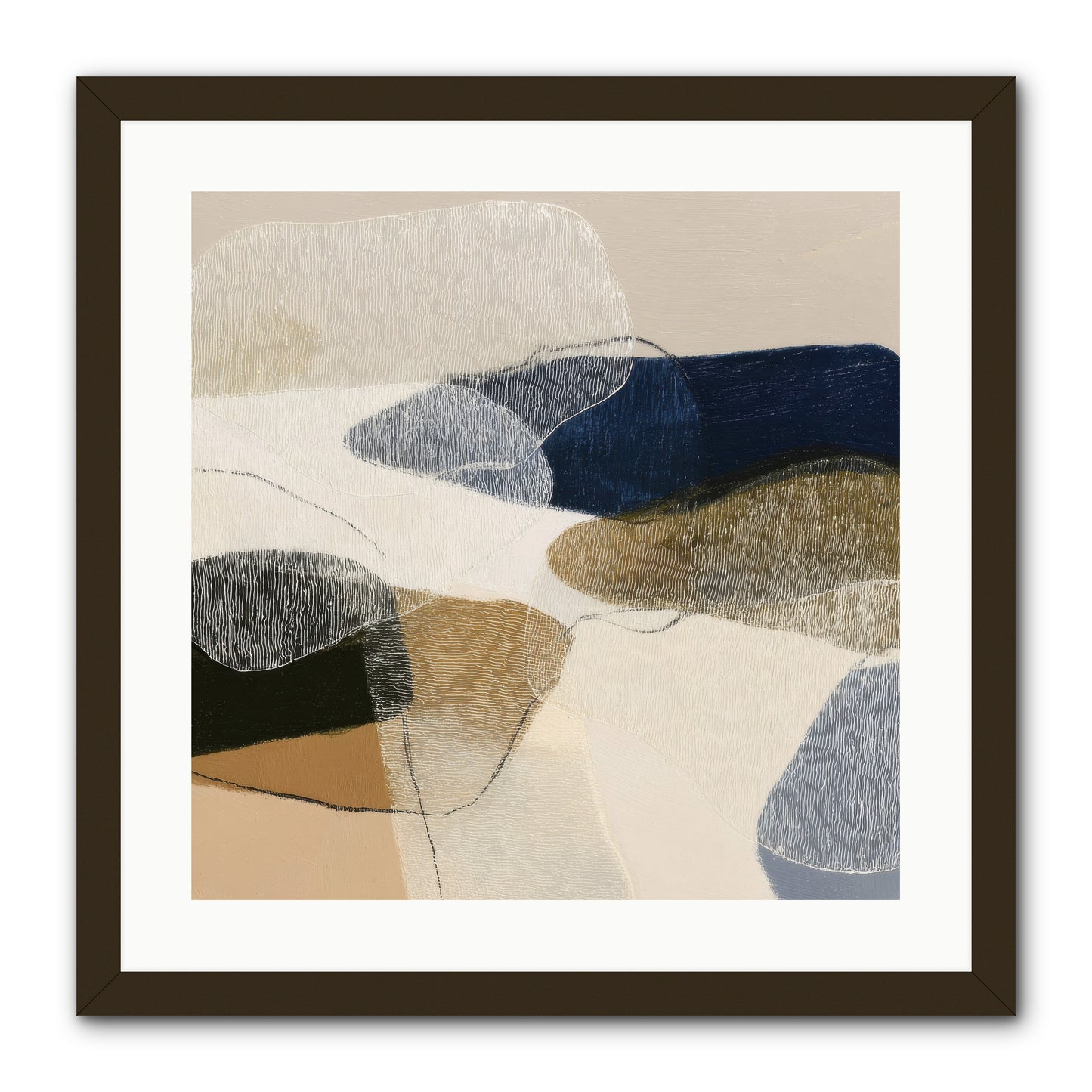 Ashen Tide -- Framed Print - Black 20x20