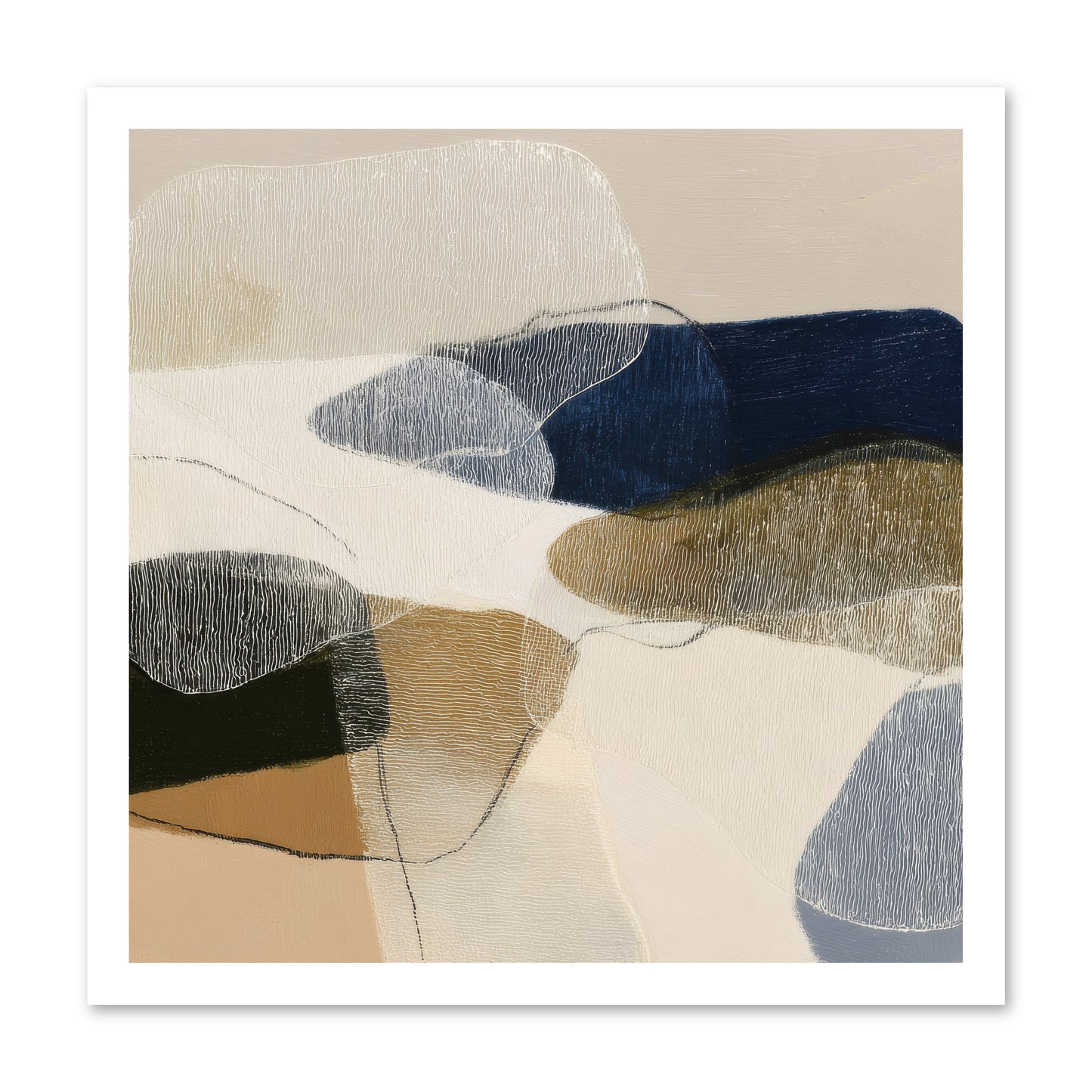 Ashen Tide -- Loose Canvas Print 20x20