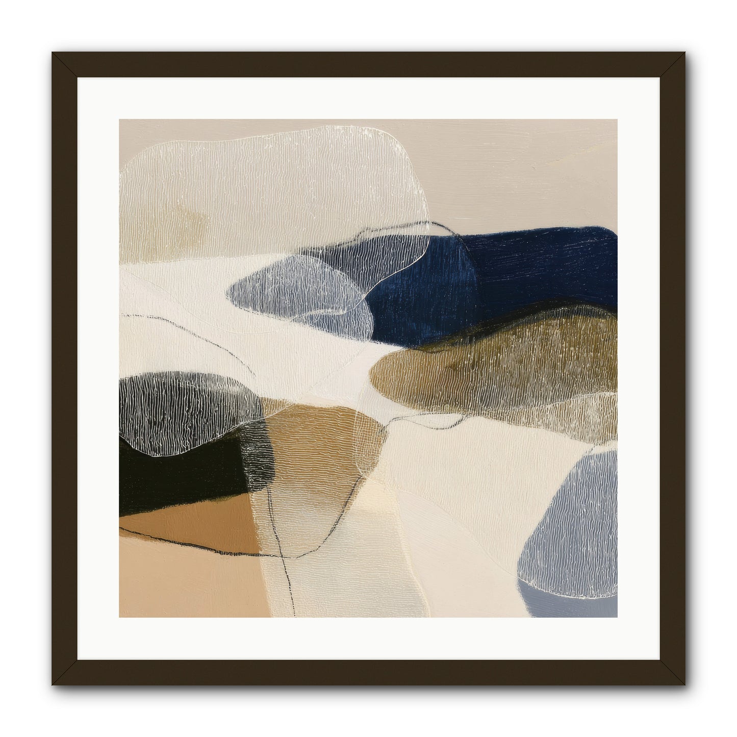 Ashen Tide -- Framed Print - Black 24x24