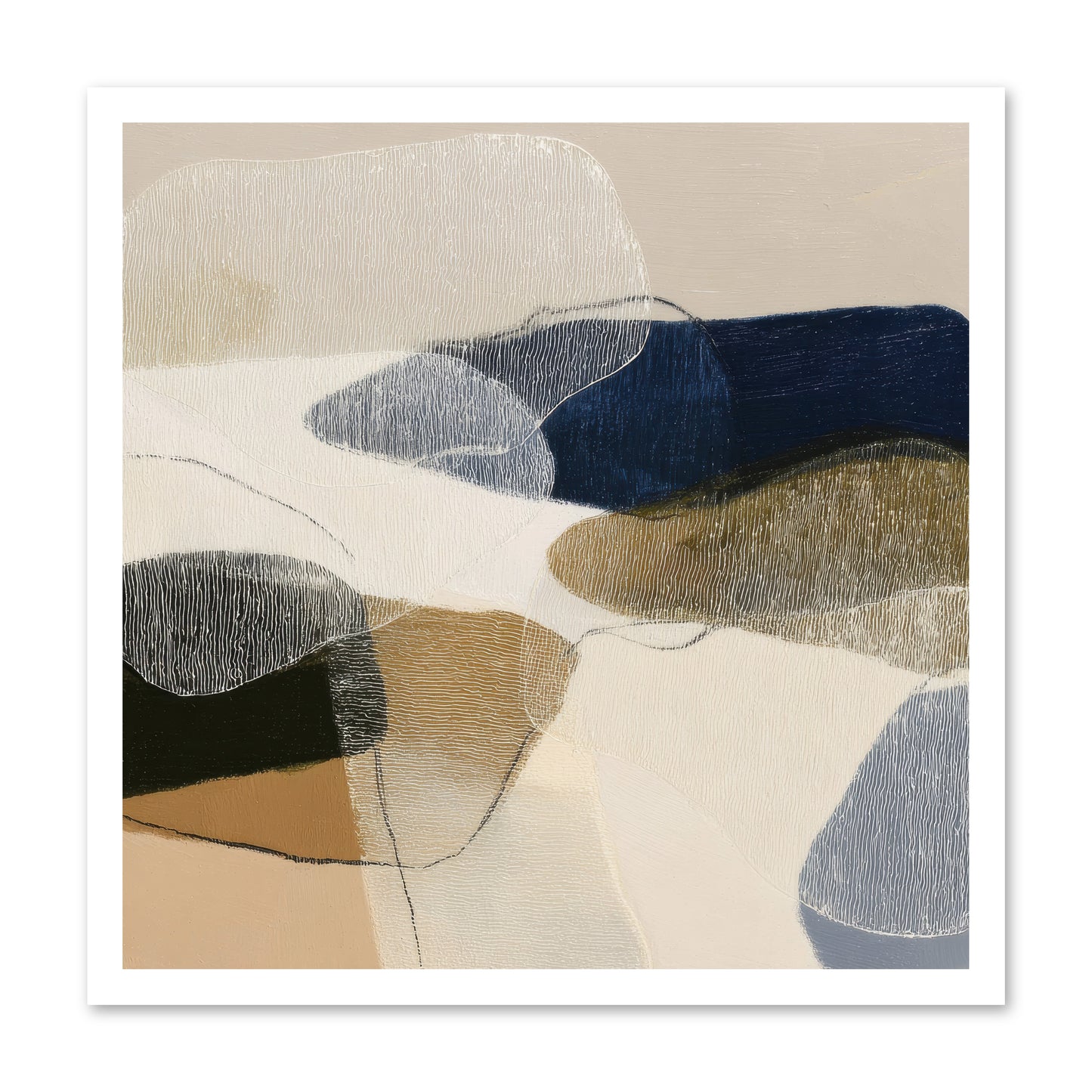 Ashen Tide -- Loose Canvas Print 24x24