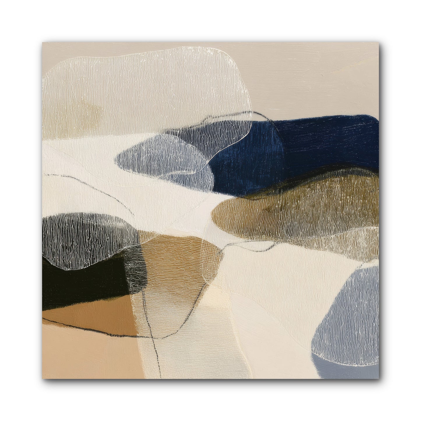 Ashen Tide -- Wrapped Canvas 10x10
