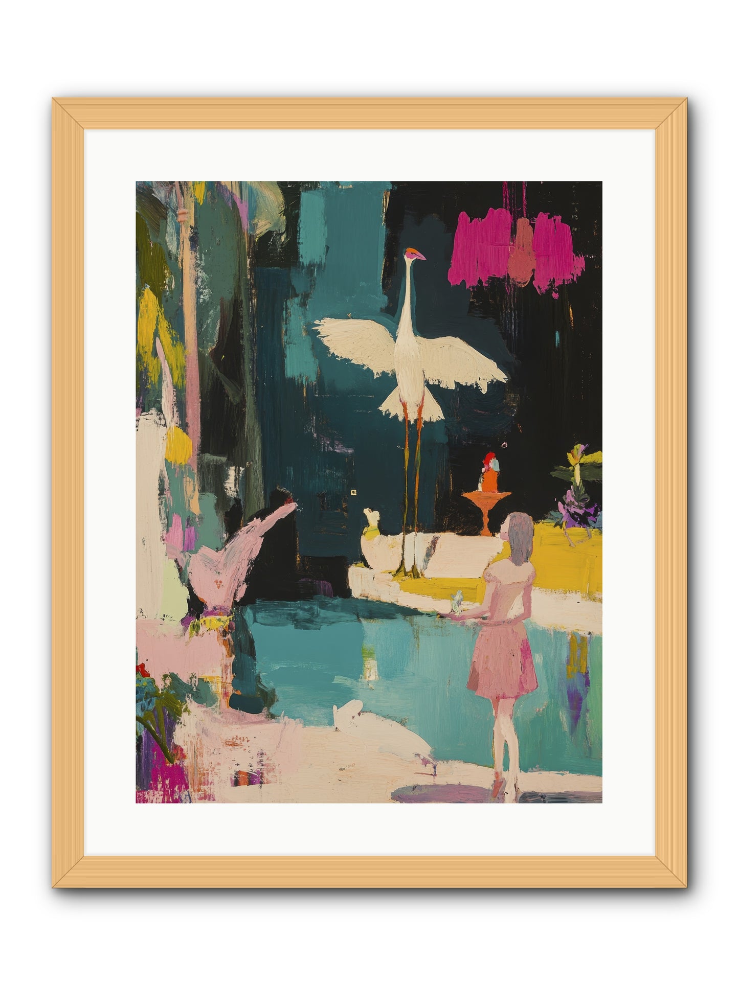 At Last, My Missing Piece -- Framed Print - Natural 18x24