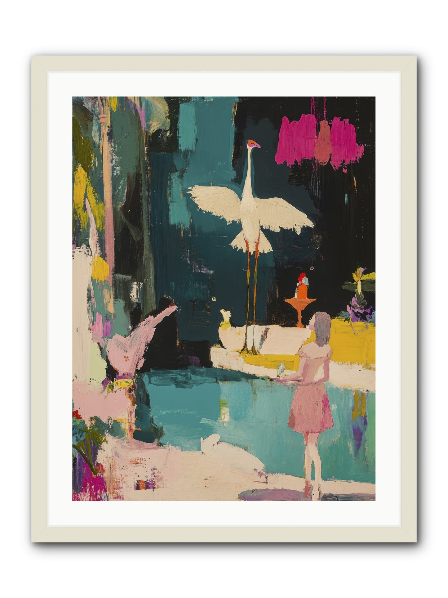At Last, My Missing Piece -- Framed Print - White 24x32
