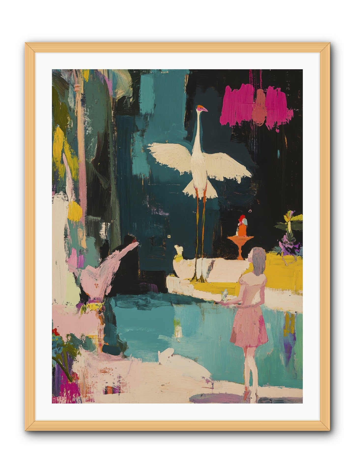 At Last, My Missing Piece -- Framed Print - Natural 30x40
