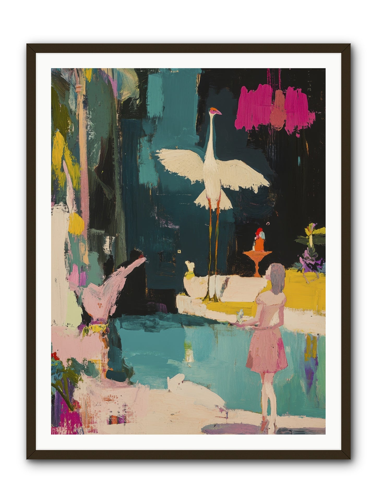 At Last, My Missing Piece -- Framed Print - Black 36x48