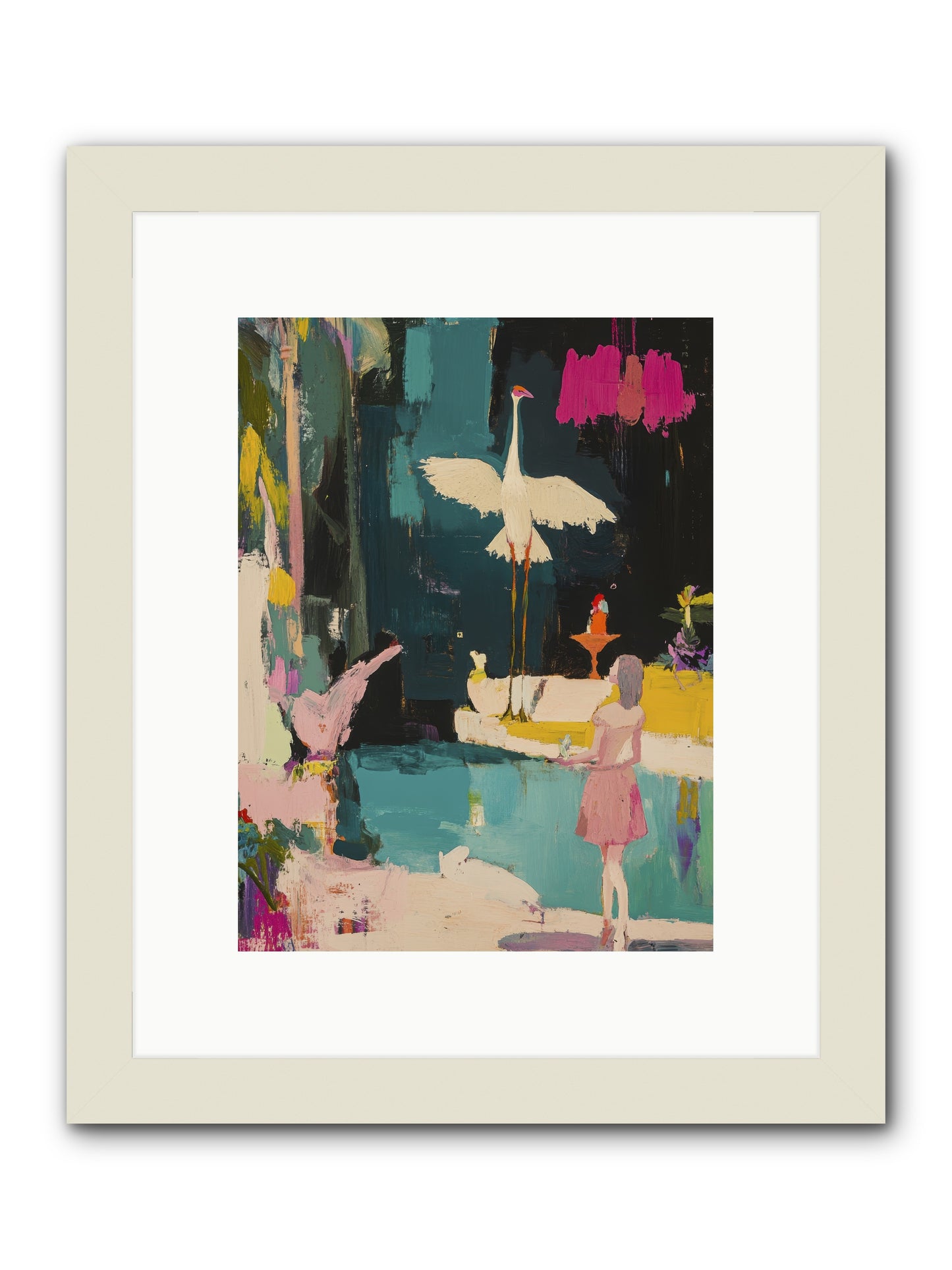 At Last, My Missing Piece -- Framed Print - White 9x12