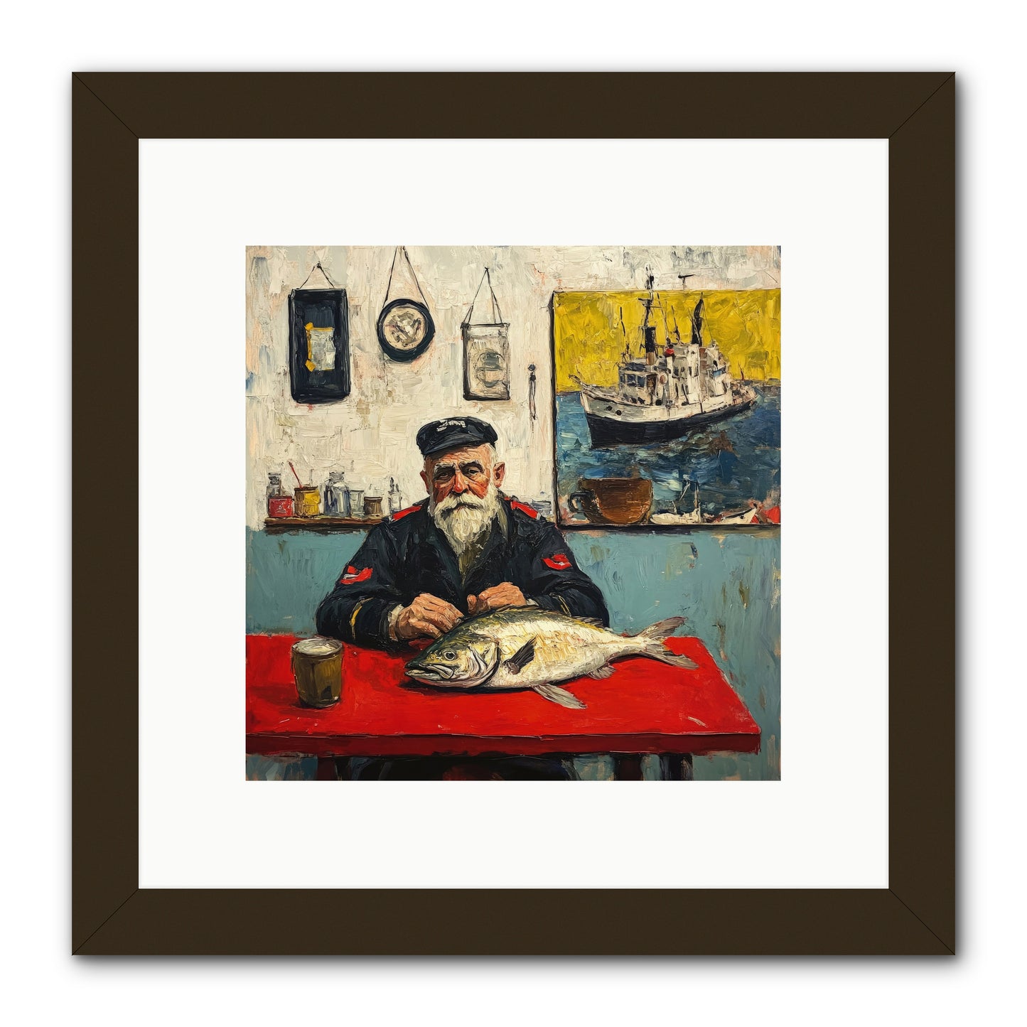 Atlantic Dawn -- Framed Print - Black 10x10