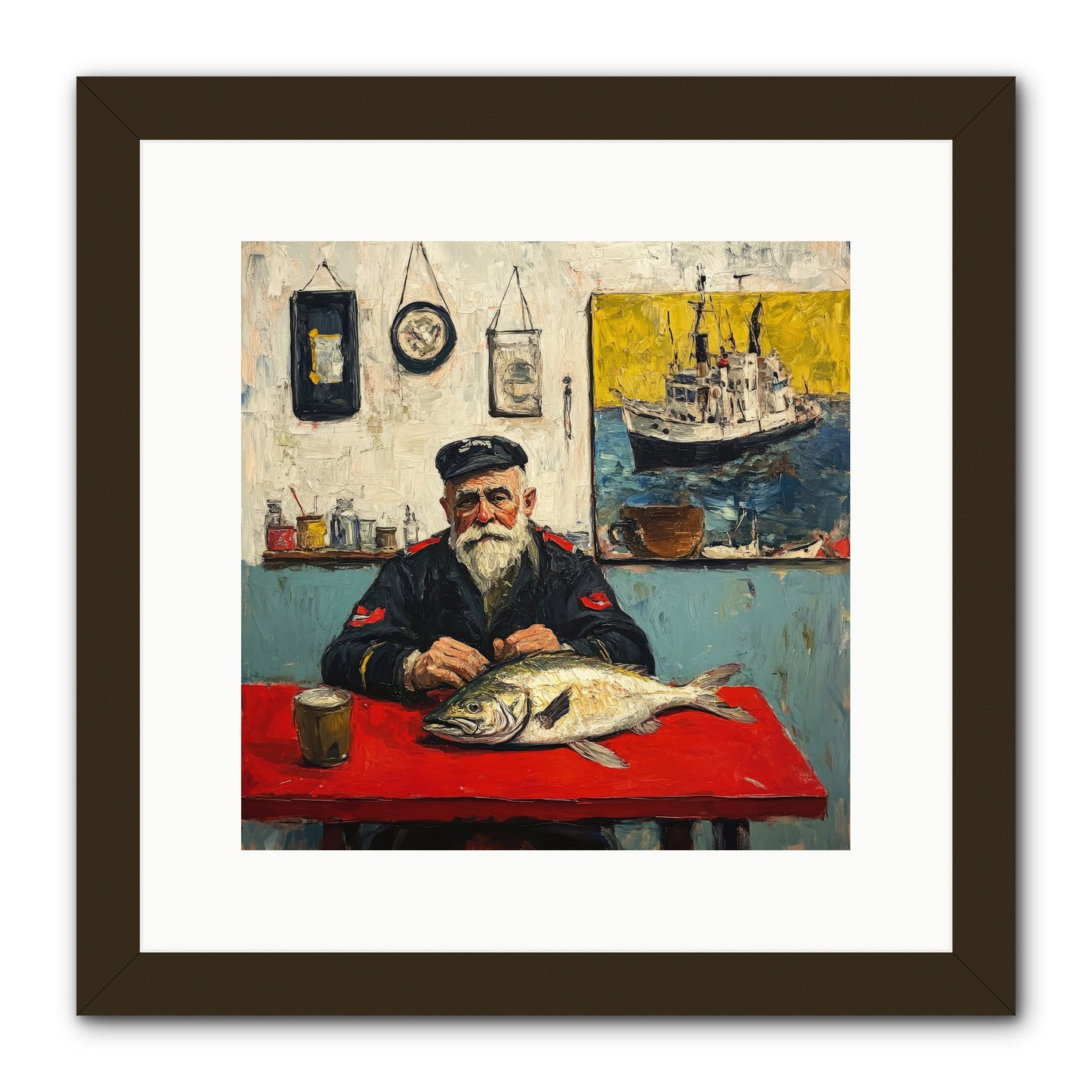 Atlantic Dawn -- Framed Print - Black 12x12