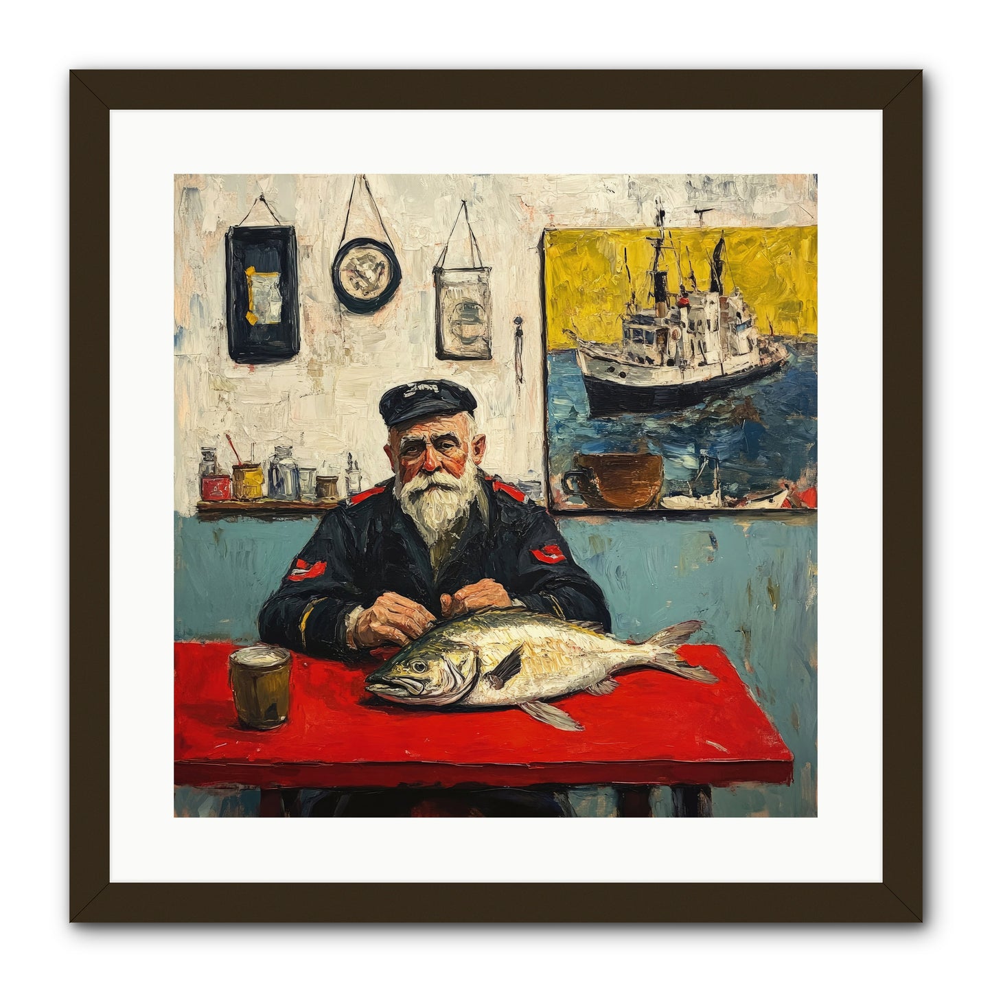 Atlantic Dawn -- Framed Print - Black 20x20