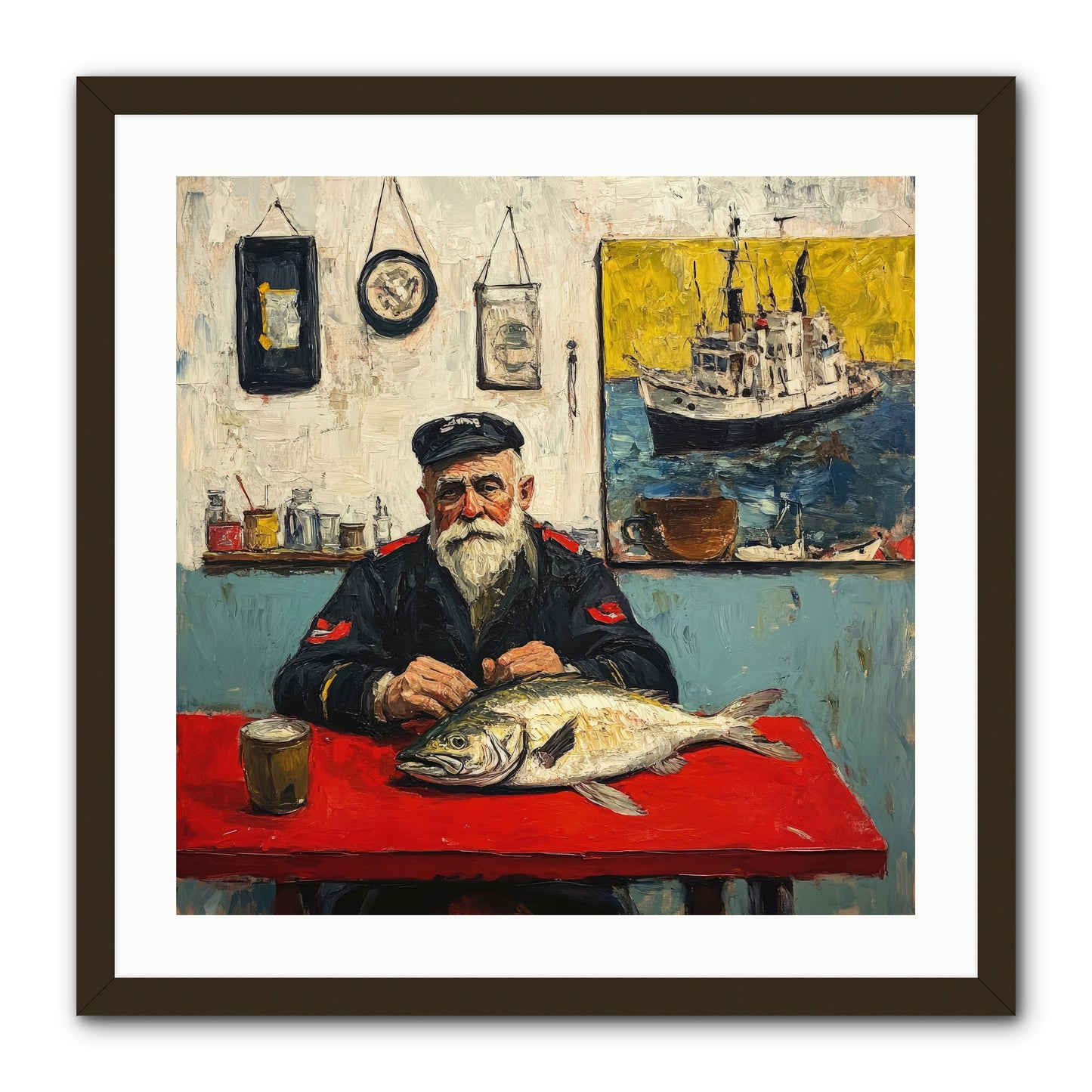 Atlantic Dawn -- Framed Print - Black 24x24
