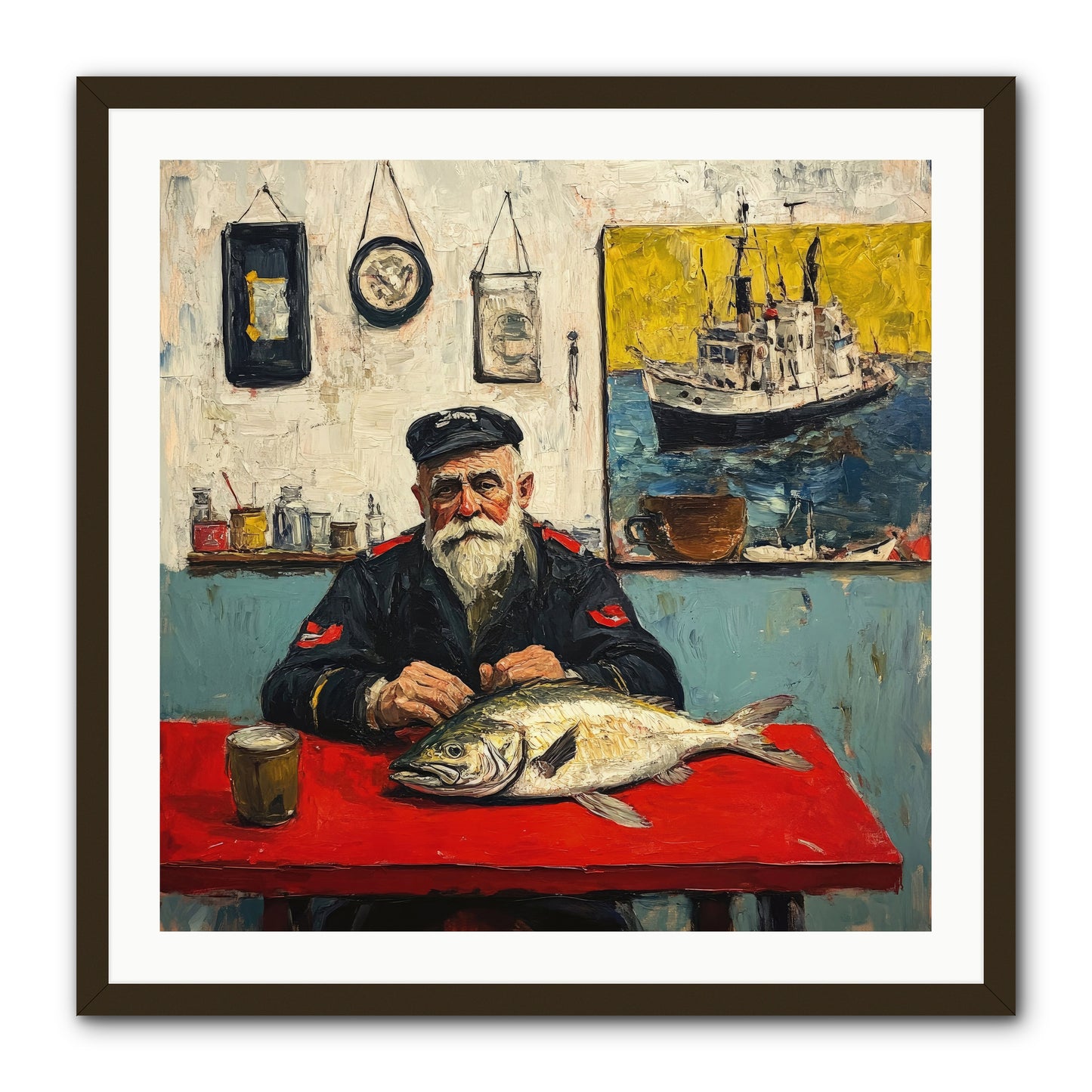 Atlantic Dawn -- Framed Print - Black 30x30