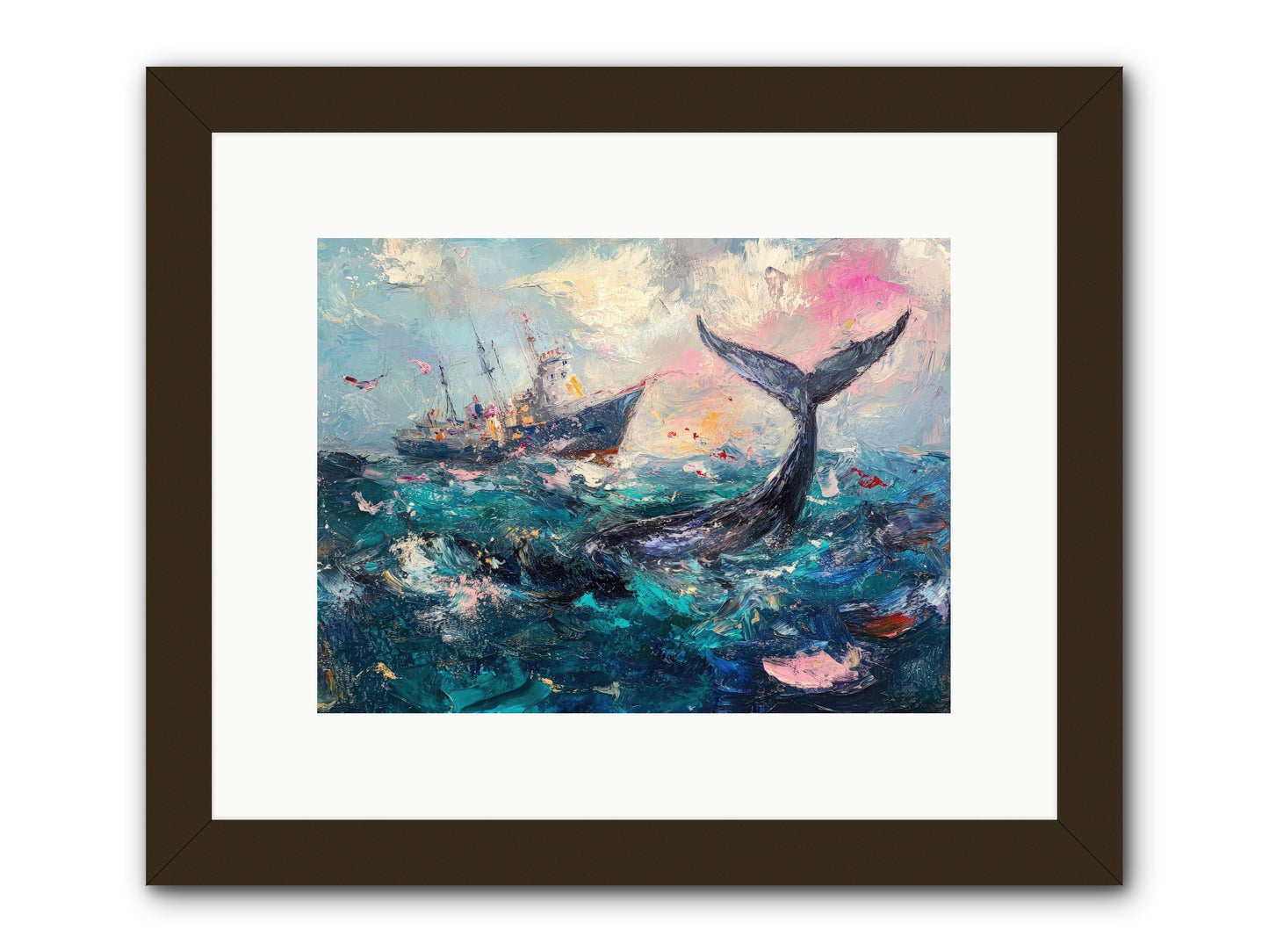 Atlantis Rising -- Framed Print - Black 12x9