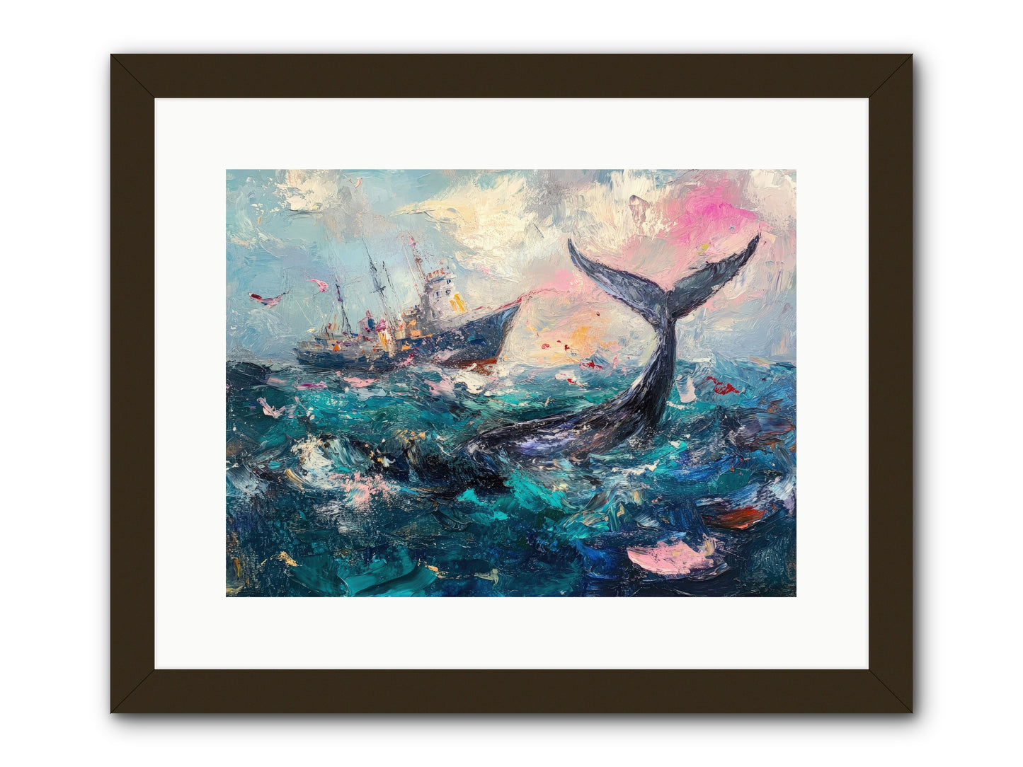 Atlantis Rising -- Framed Print - Black 16x12