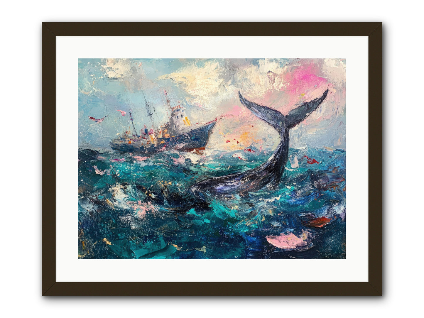 Atlantis Rising -- Framed Print - Black 24x18