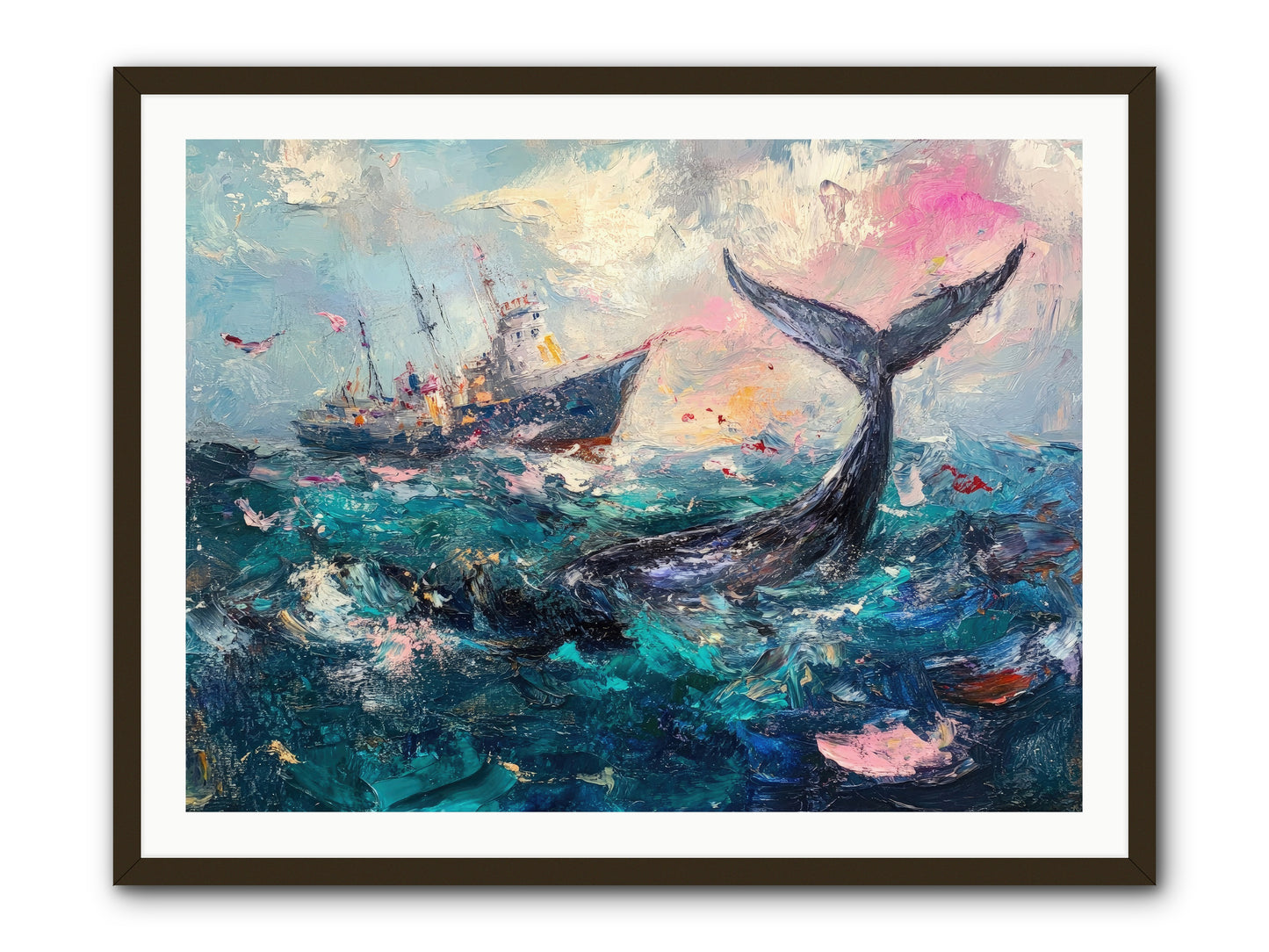 Atlantis Rising -- Framed Print - Black 40x30