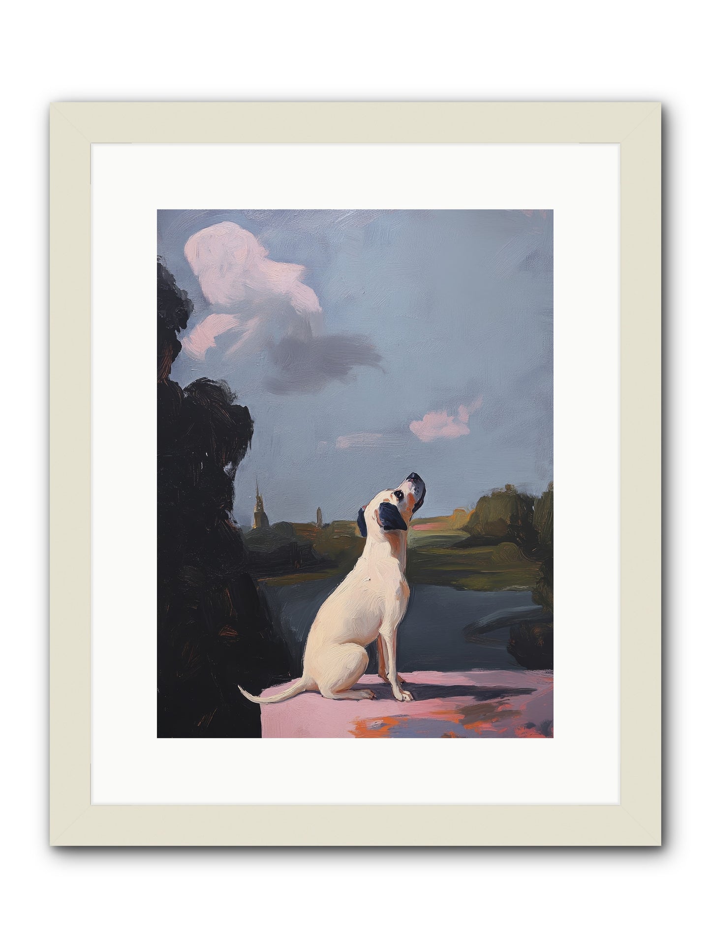 Atlas Wilde -- Framed Print - White 12x16