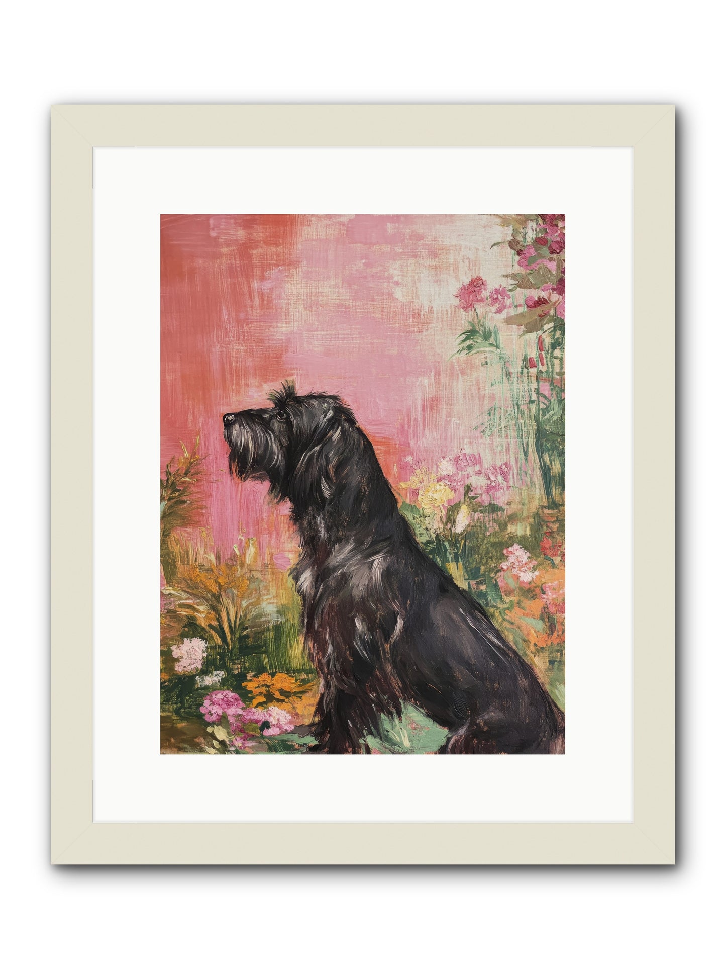 Atticus -- Framed Print - White 12x16