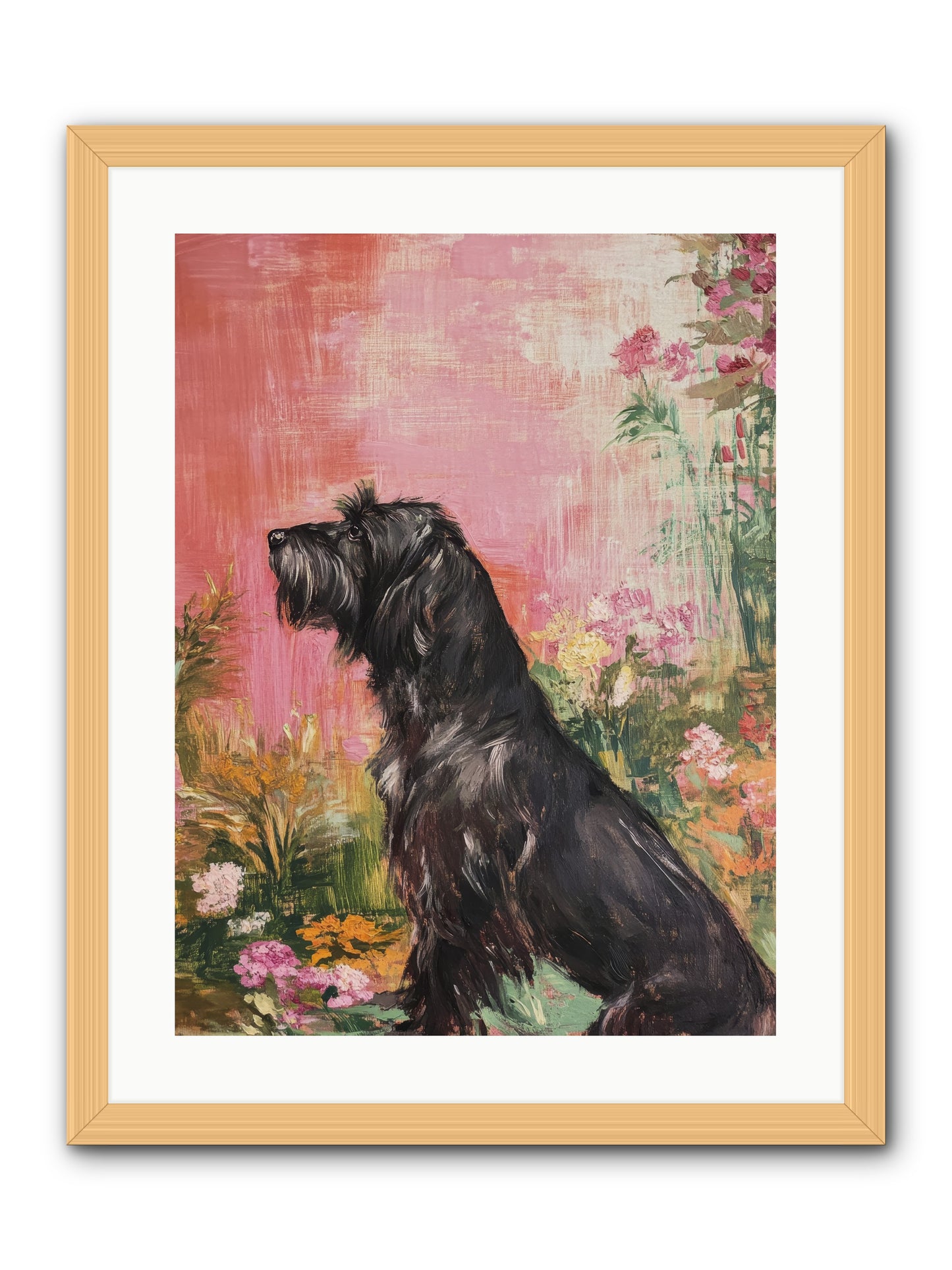 Atticus -- Framed Print - Natural 18x24