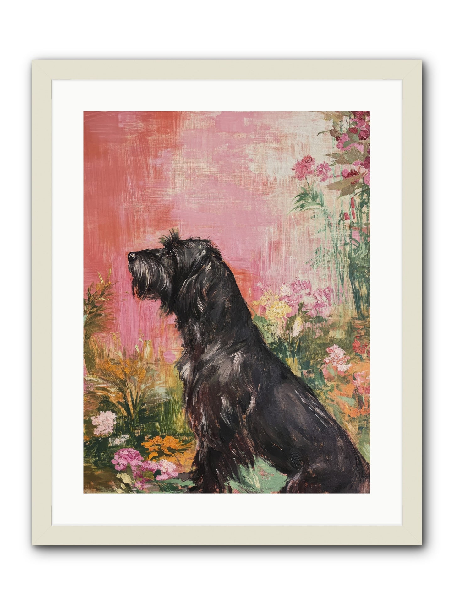 Atticus -- Framed Print - White 18x24