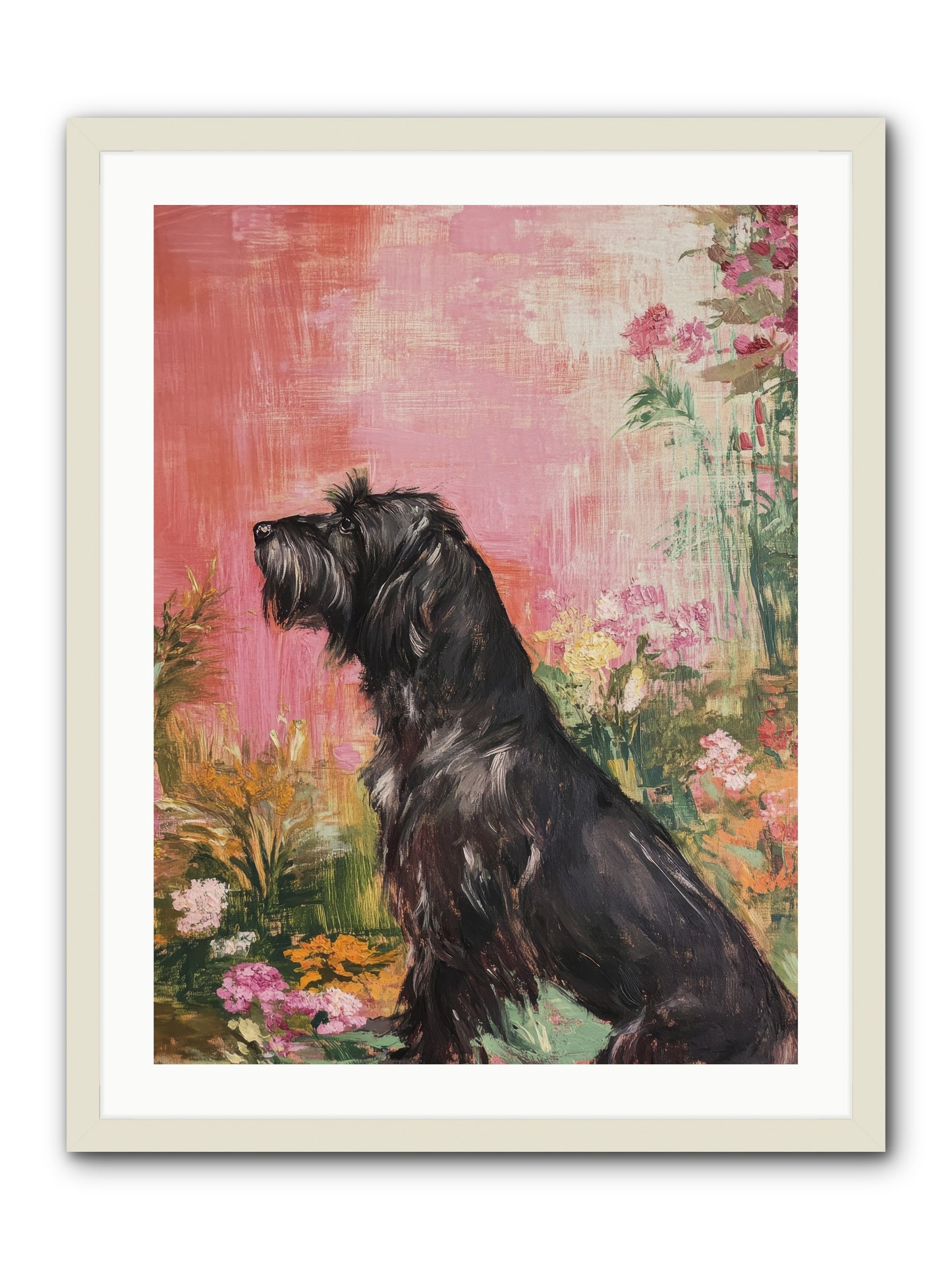 Atticus -- Framed Print - White 24x32