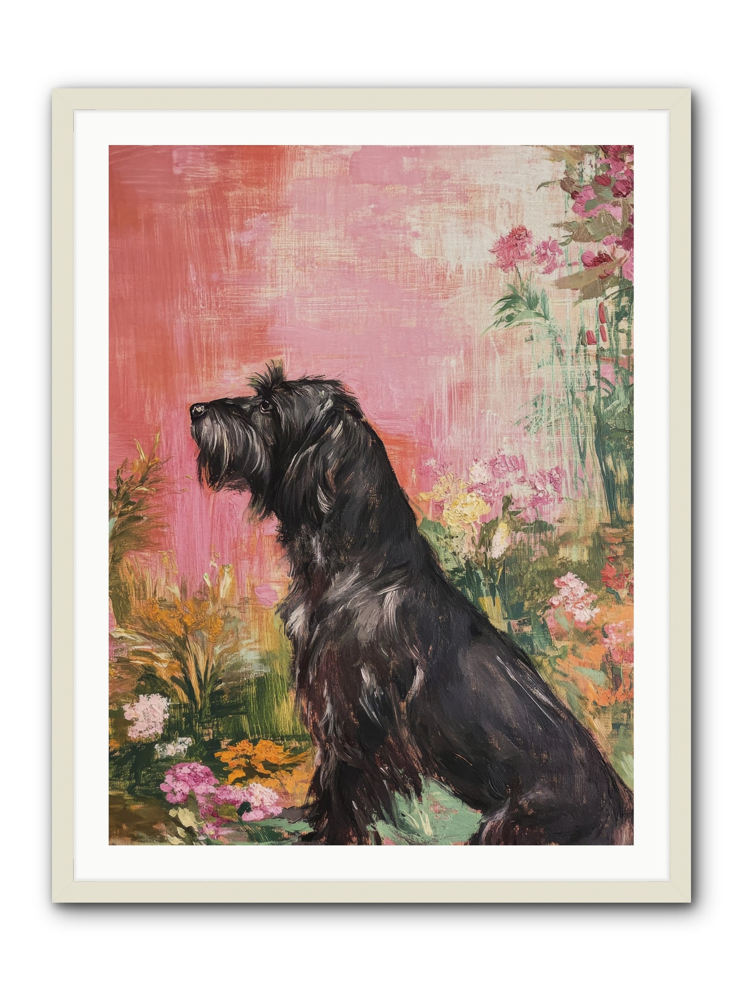 Atticus -- Framed Print - White 30x40
