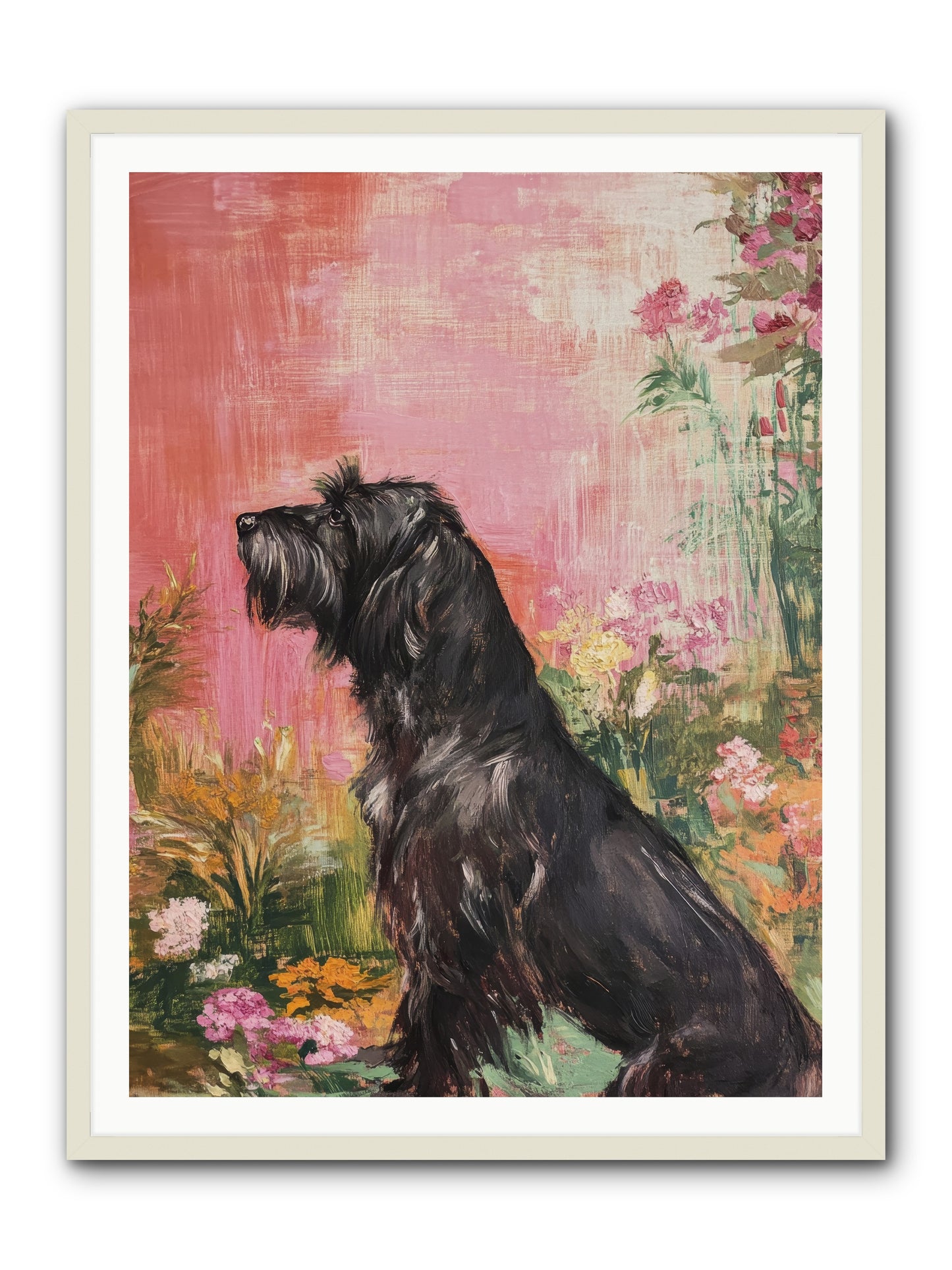 Atticus -- Framed Print - White 36x48