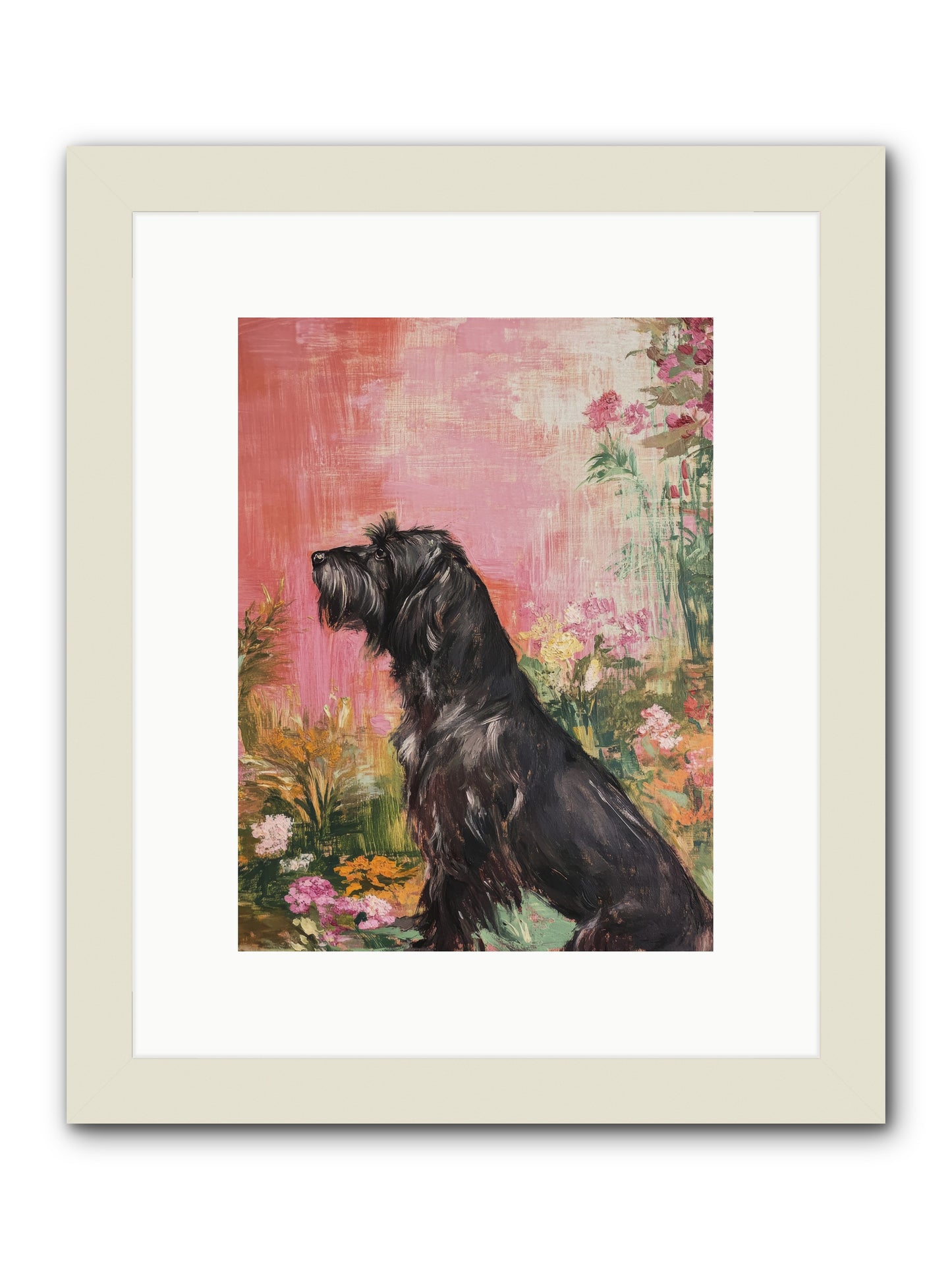 Atticus -- Framed Print - White 9x12