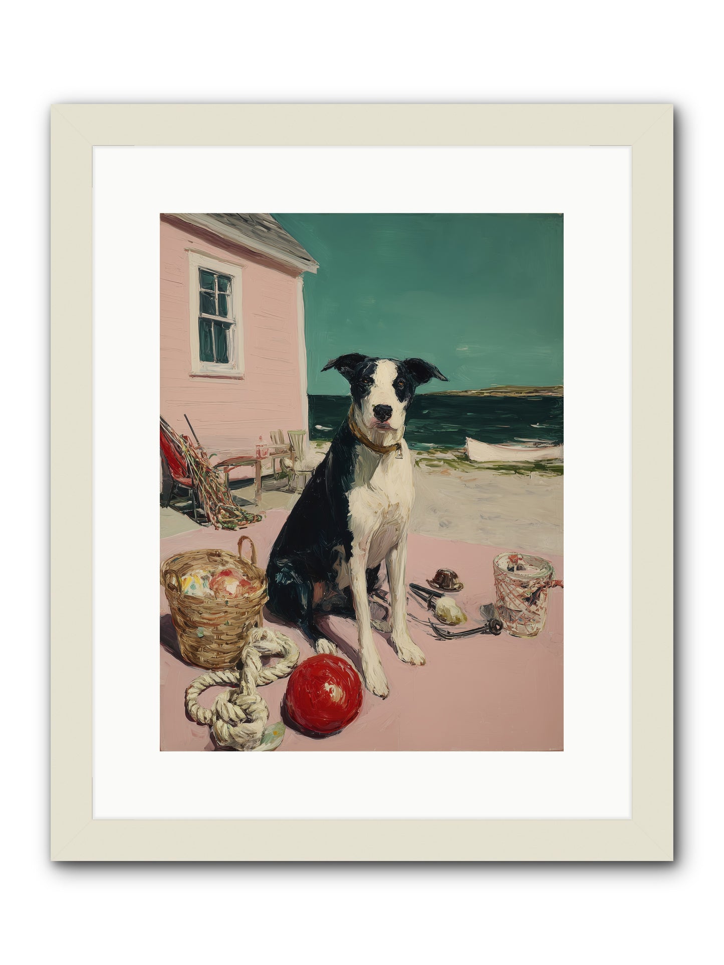 August Afternoon -- Framed Print - White 12x16