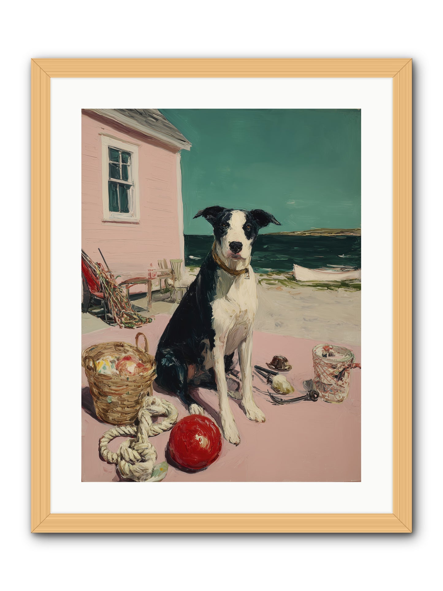 August Afternoon -- Framed Print - Natural 18x24