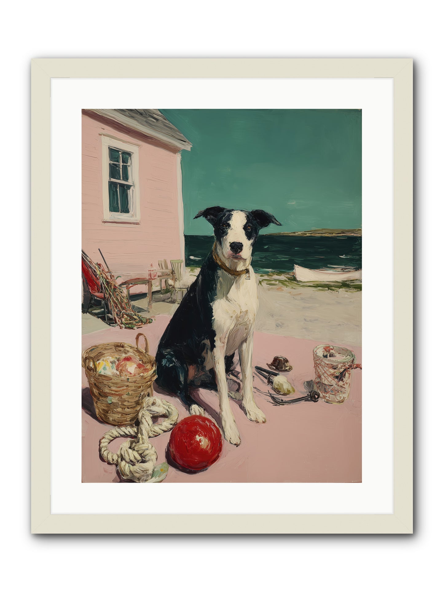 August Afternoon -- Framed Print - White 18x24