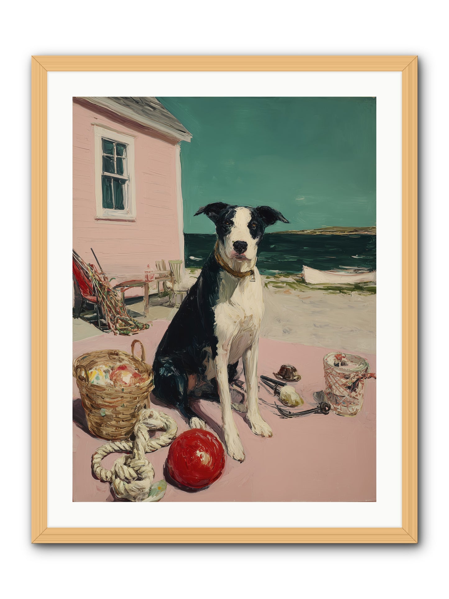 August Afternoon -- Framed Print - Natural 24x32