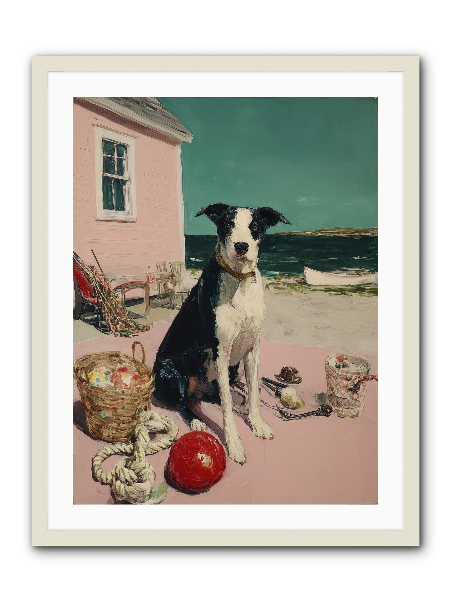 August Afternoon -- Framed Print - White 24x32