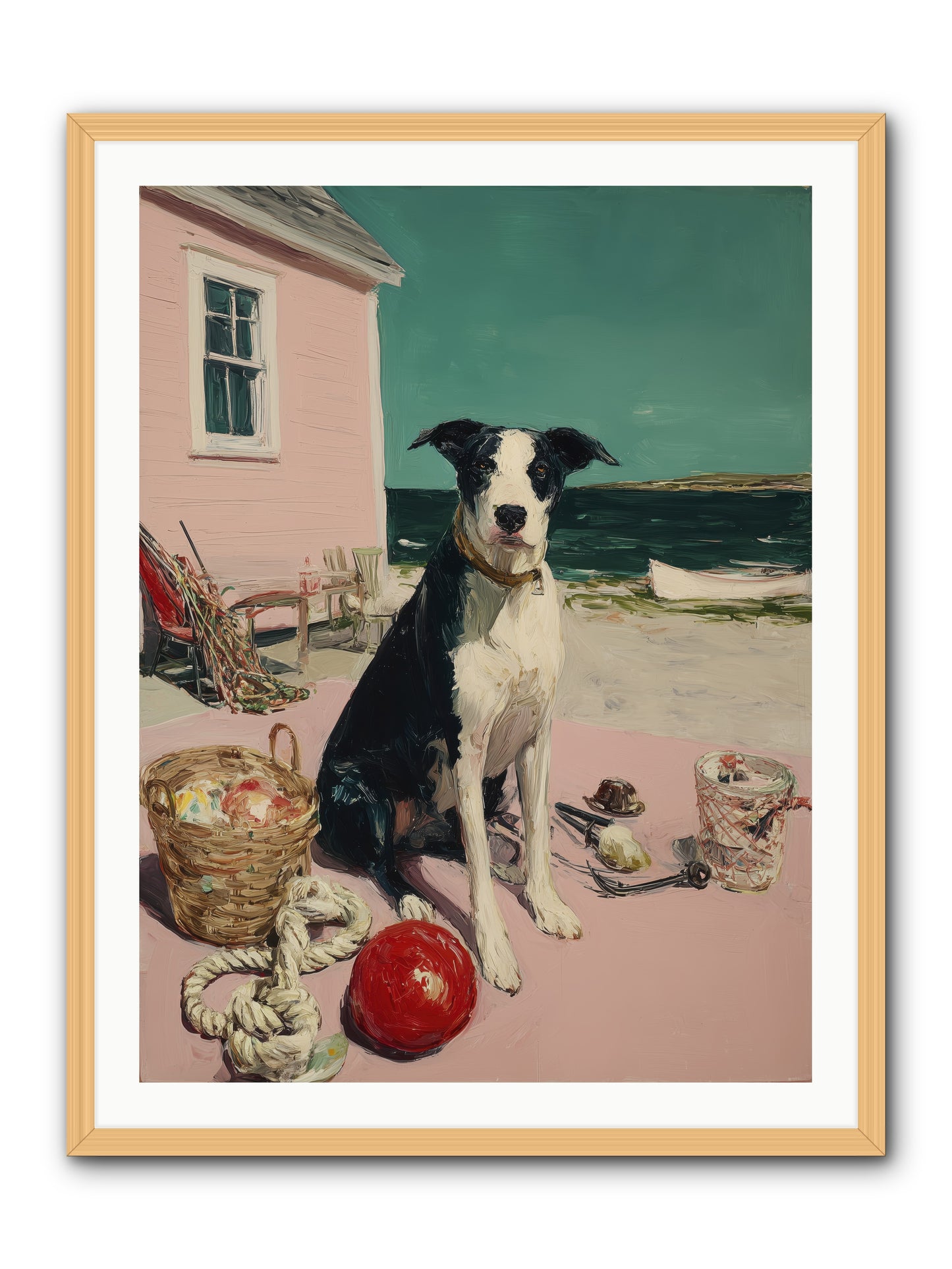 August Afternoon -- Framed Print - Natural 30x40