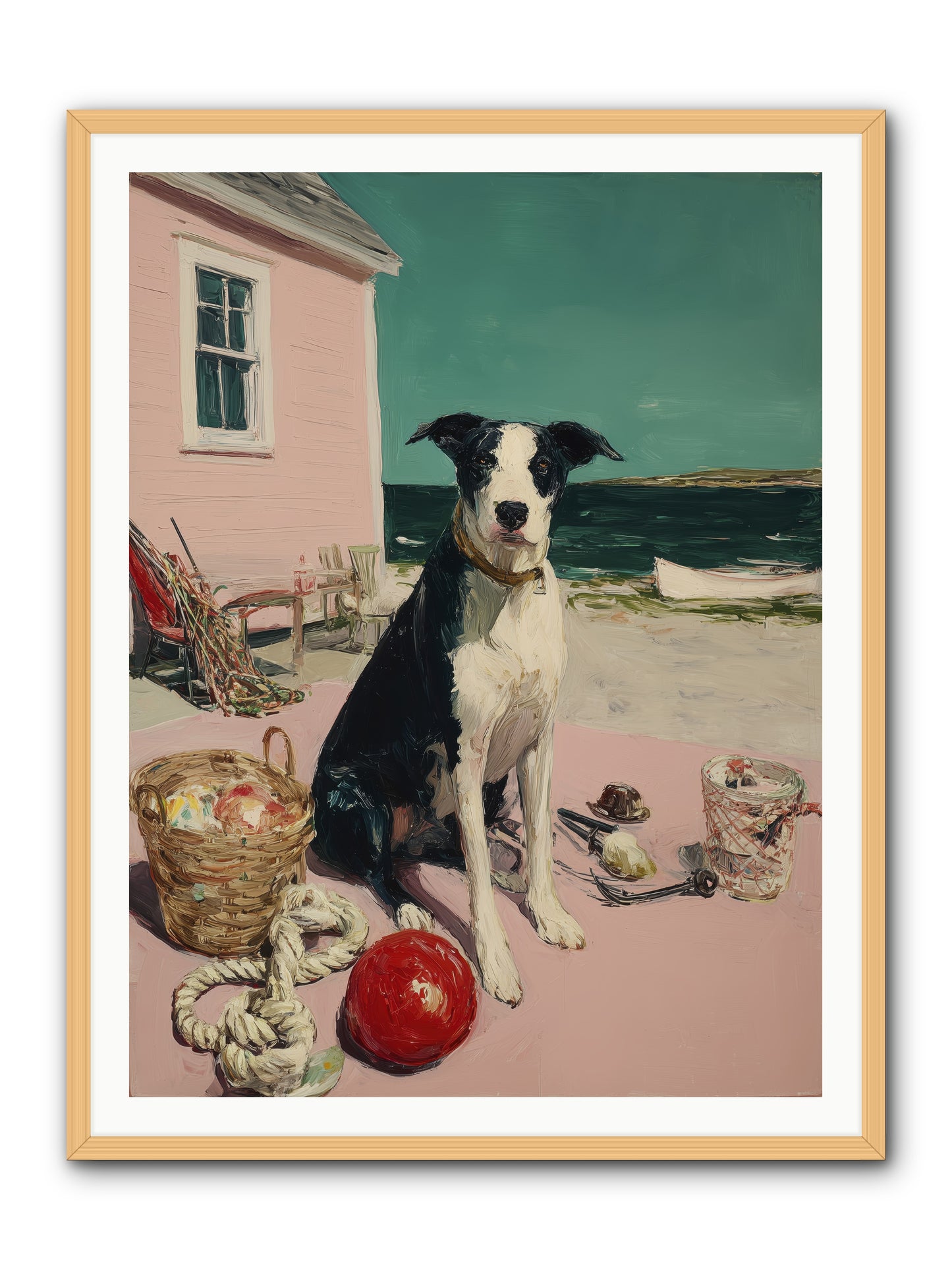 August Afternoon -- Framed Print - Natural 36x48